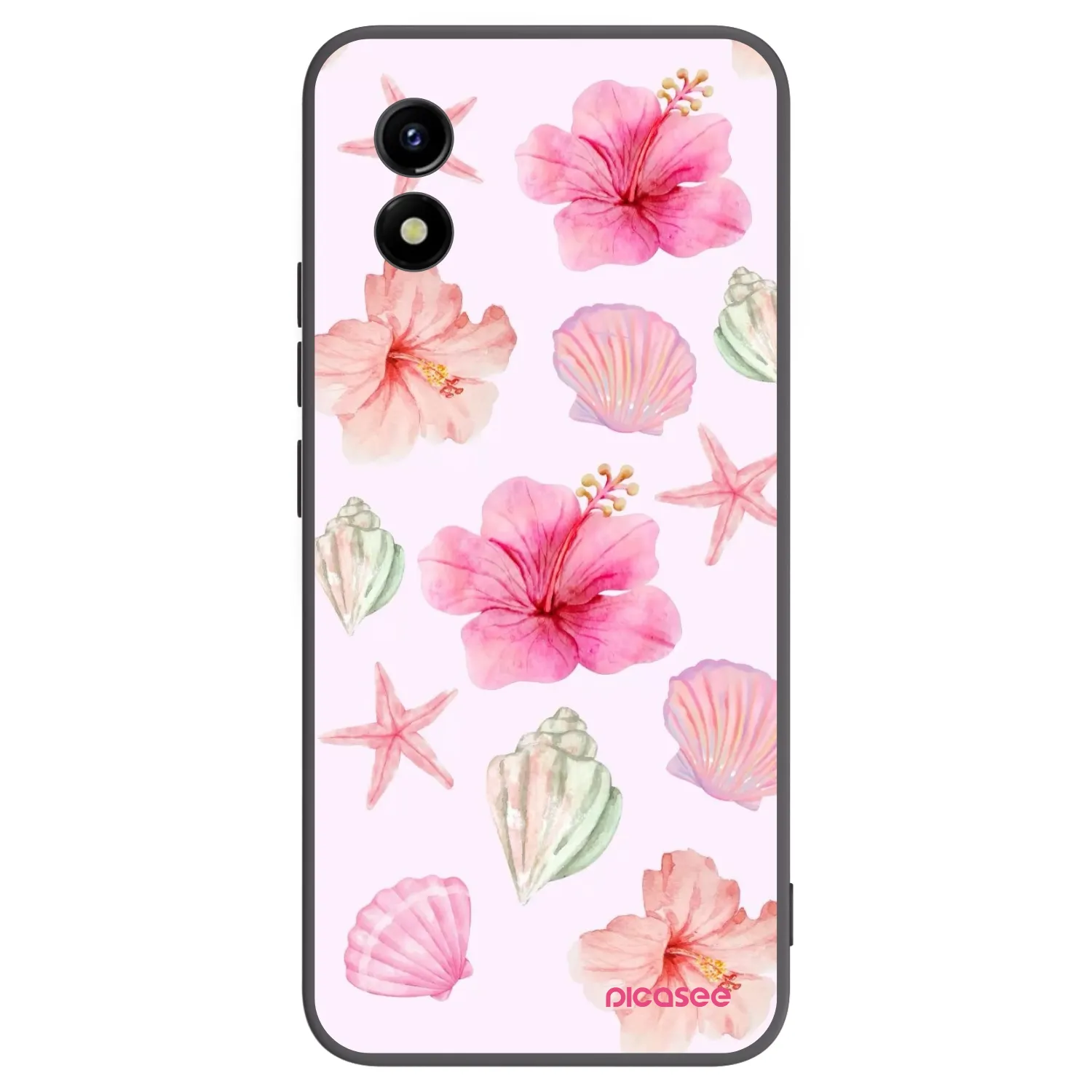 Picasee crna silikonska maskica za Vivo Y01 - Blush Lagoon