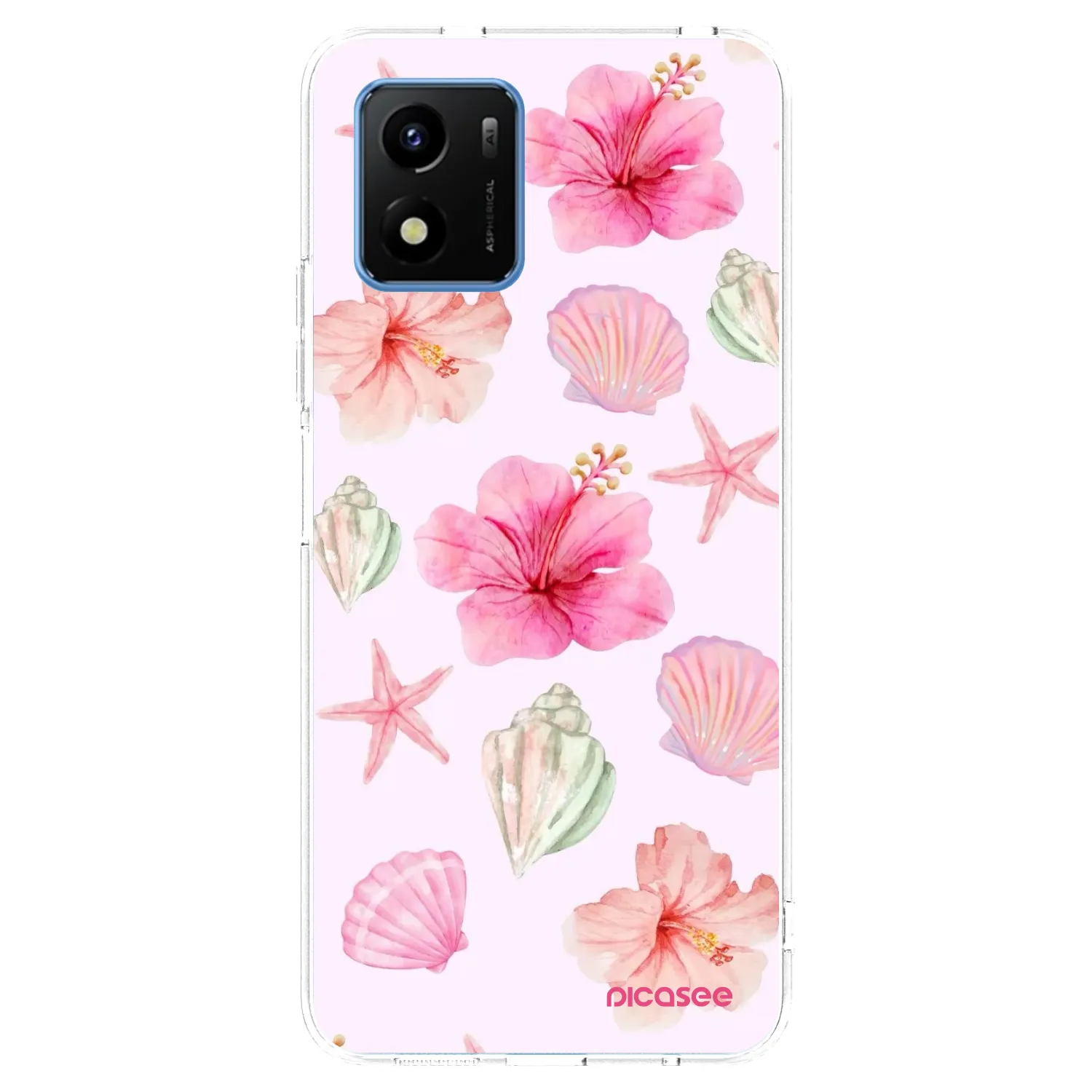 Picasee silikonska prozirna maskica za Vivo Y01 - Blush Lagoon