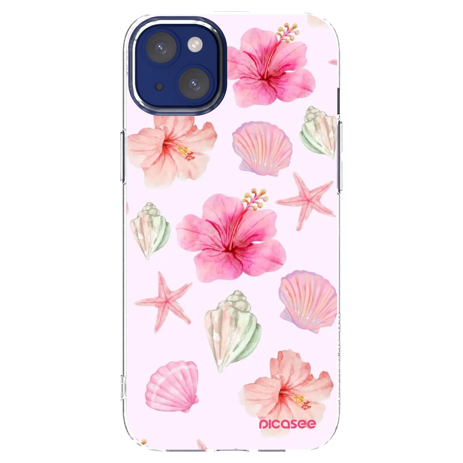 Picasee silikonska prozirna maskica za Apple iPhone 14 Plus - Blush Lagoon