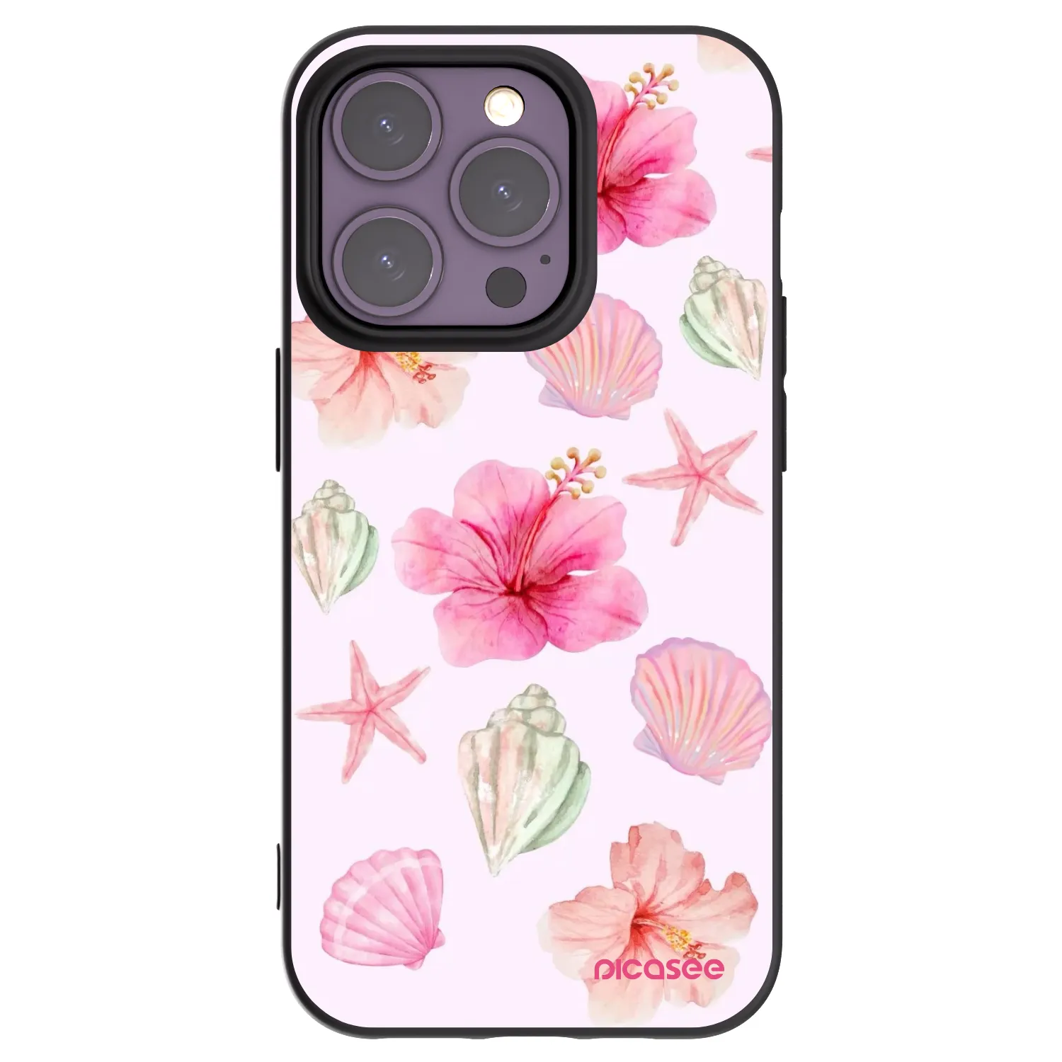 Picasee crna silikonska maskica za Apple iPhone 14 Pro - Blush Lagoon