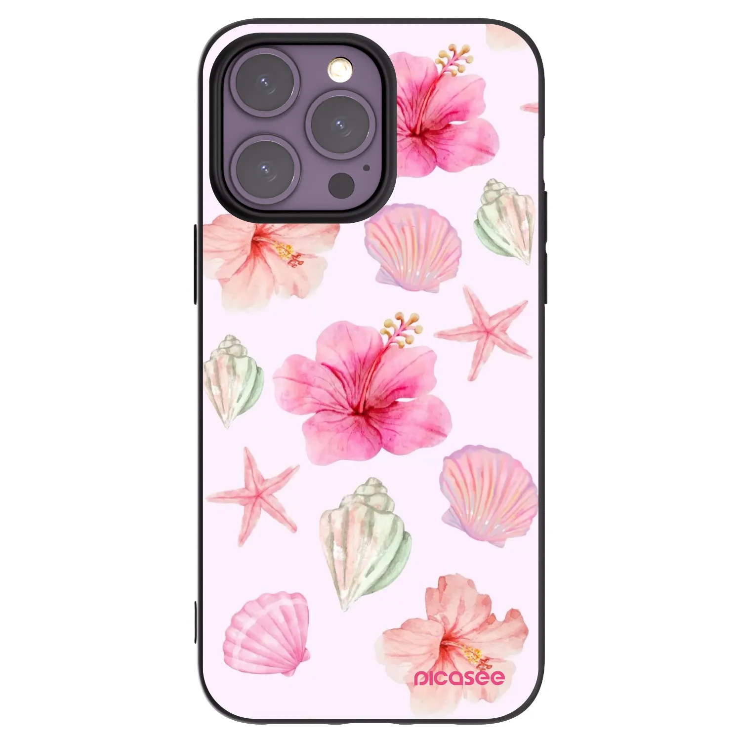 Picasee crna silikonska maskica za Apple iPhone 14 Pro Max - Blush Lagoon