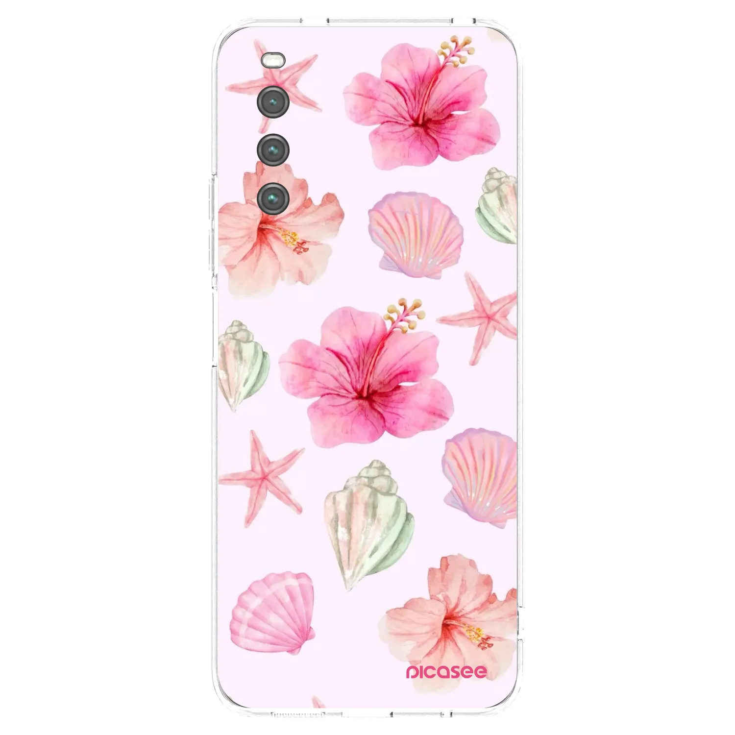 Picasee silikonska prozirna maskica za Sony Xperia 10 IV 5G - Blush Lagoon