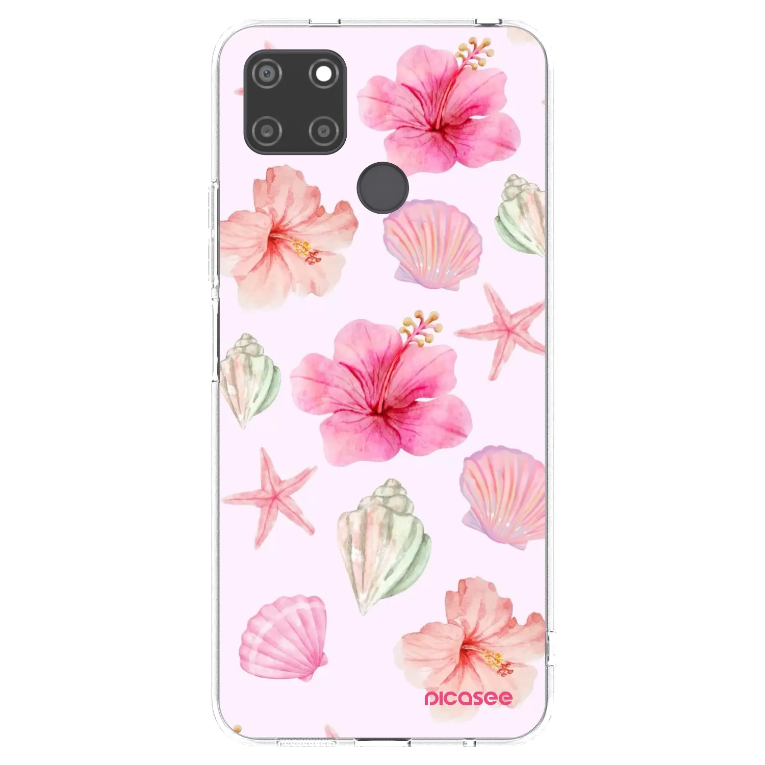 Picasee silikonska prozirna maskica za Realme C21Y - Blush Lagoon