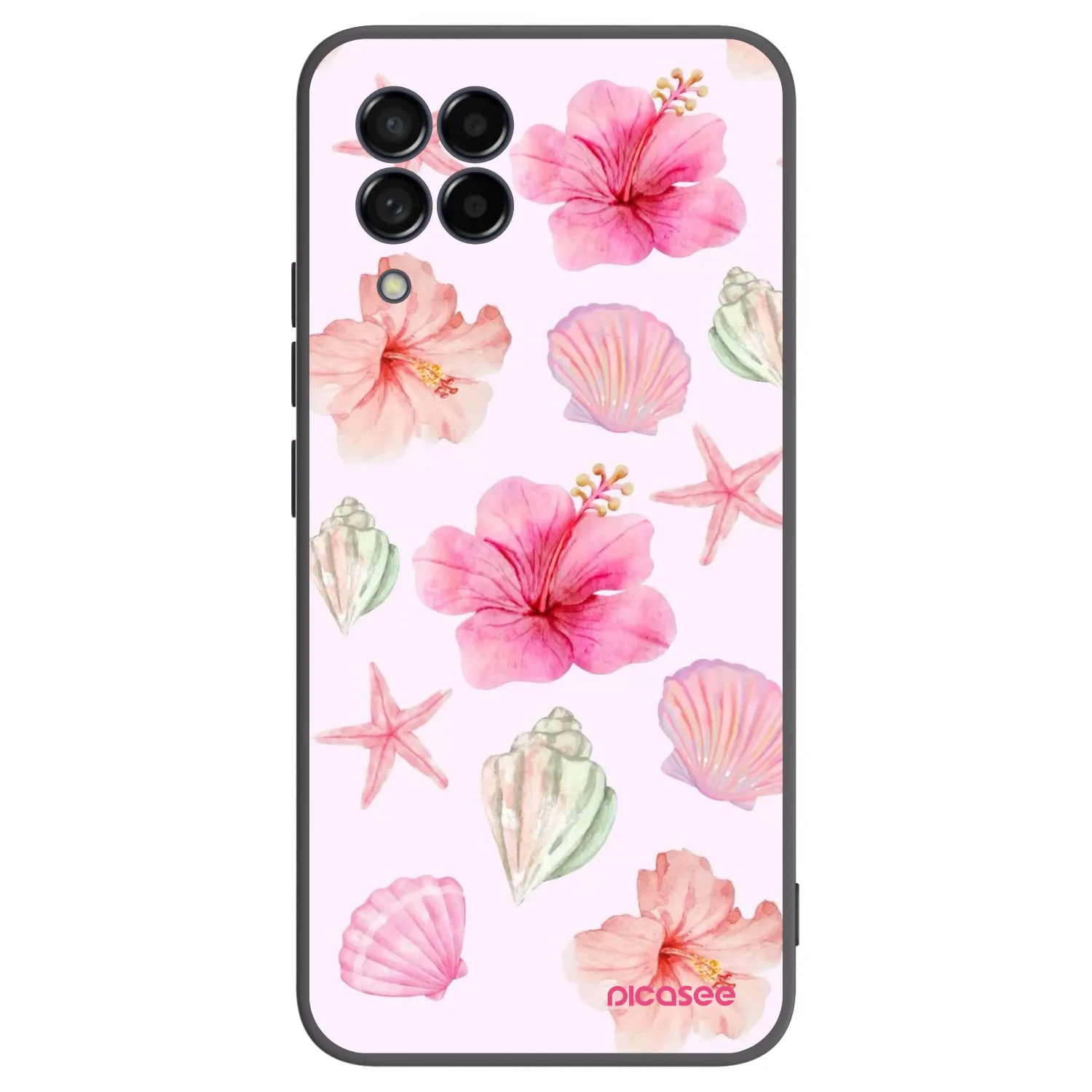 Picasee crna silikonska maskica za Samsung Galaxy M53 5G - Blush Lagoon