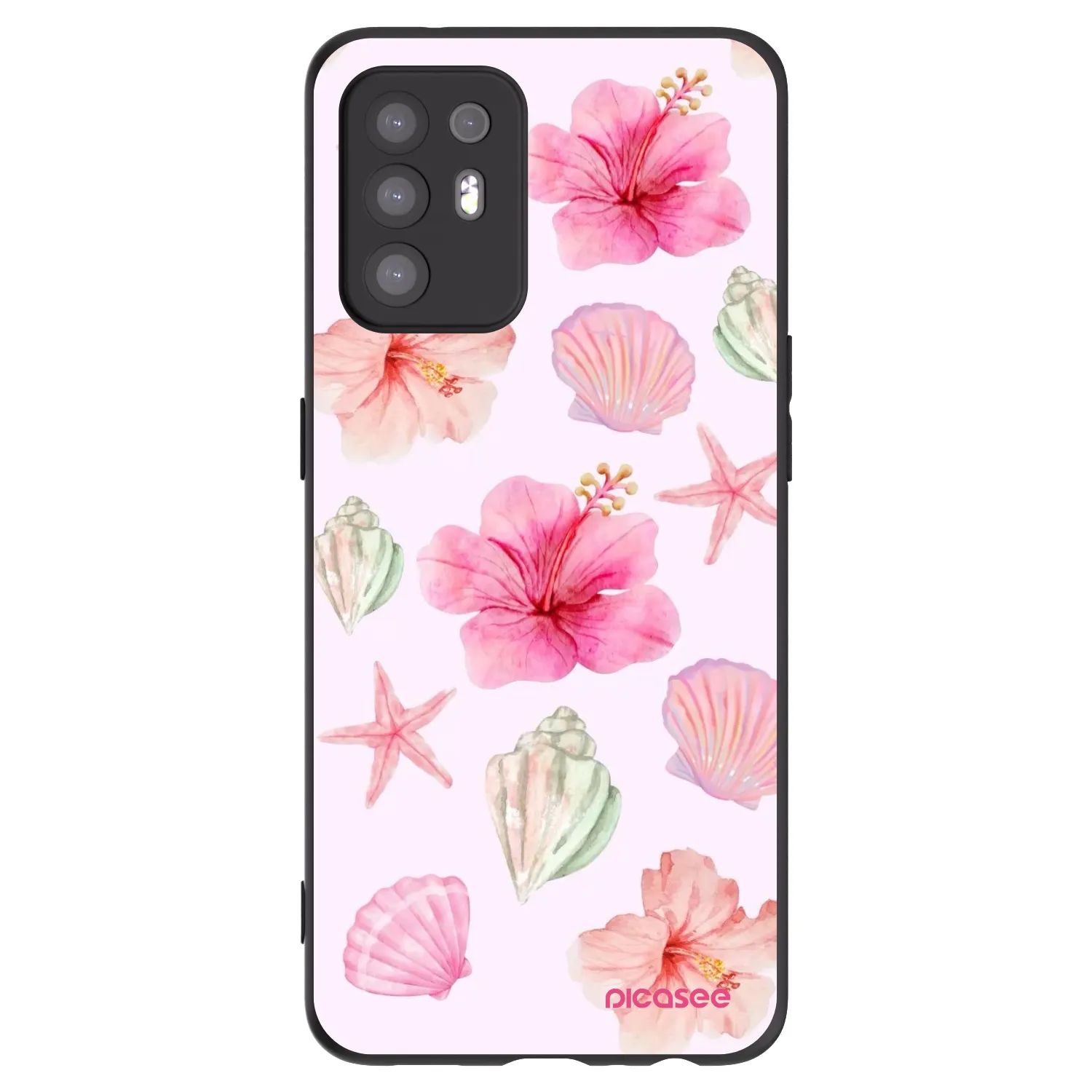 Picasee crna silikonska maskica za OPPO A94 5G - Blush Lagoon