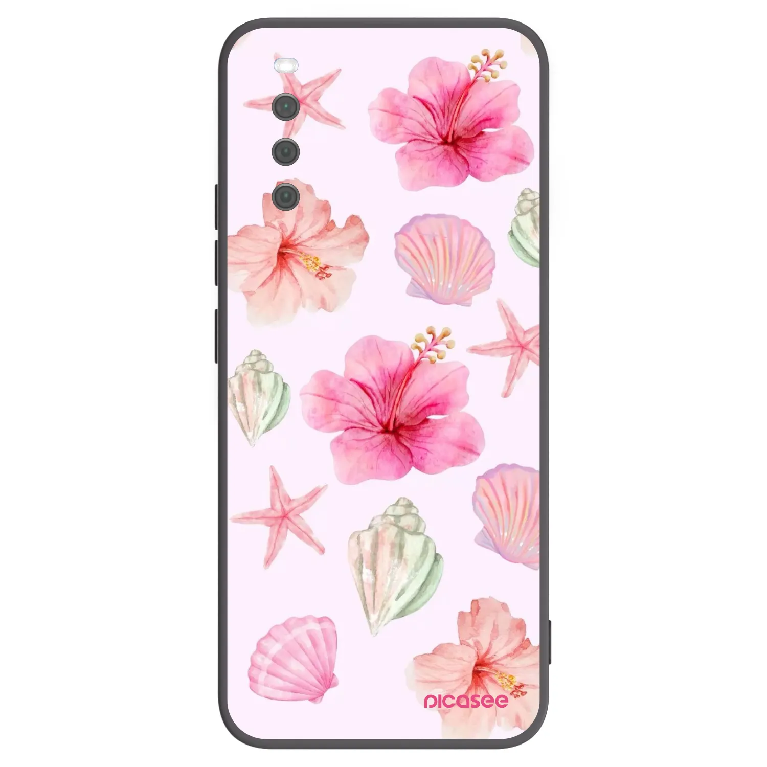 Picasee crna silikonska maskica za Sony Xperia 10 III - Blush Lagoon