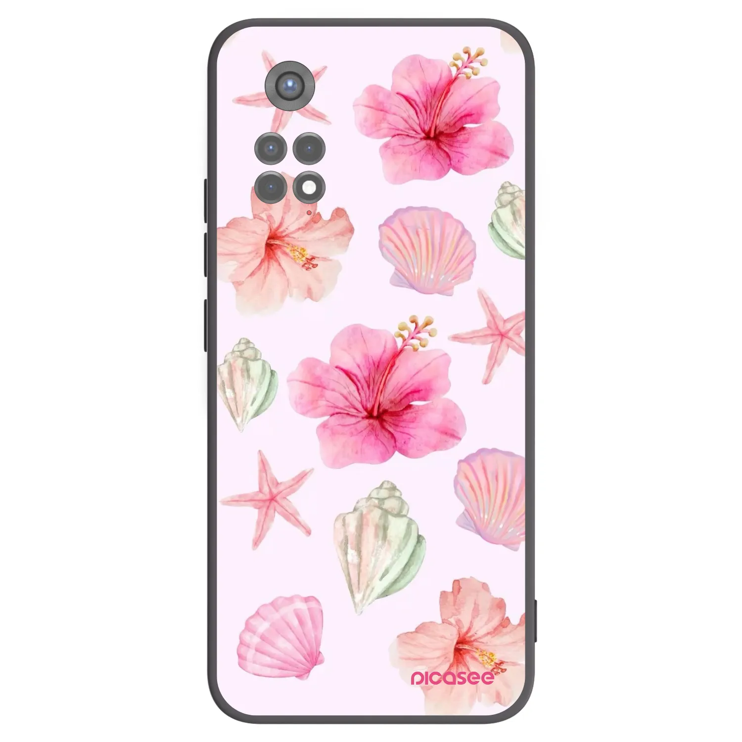 Picasee crna silikonska maskica za Xiaomi Redmi Note 11S 5G - Blush Lagoon