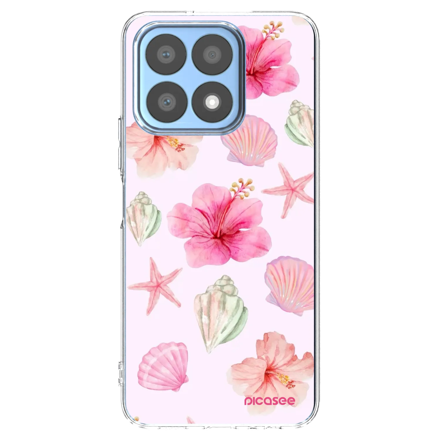 Picasee silikonska prozirna maskica za Honor X8a - Blush Lagoon