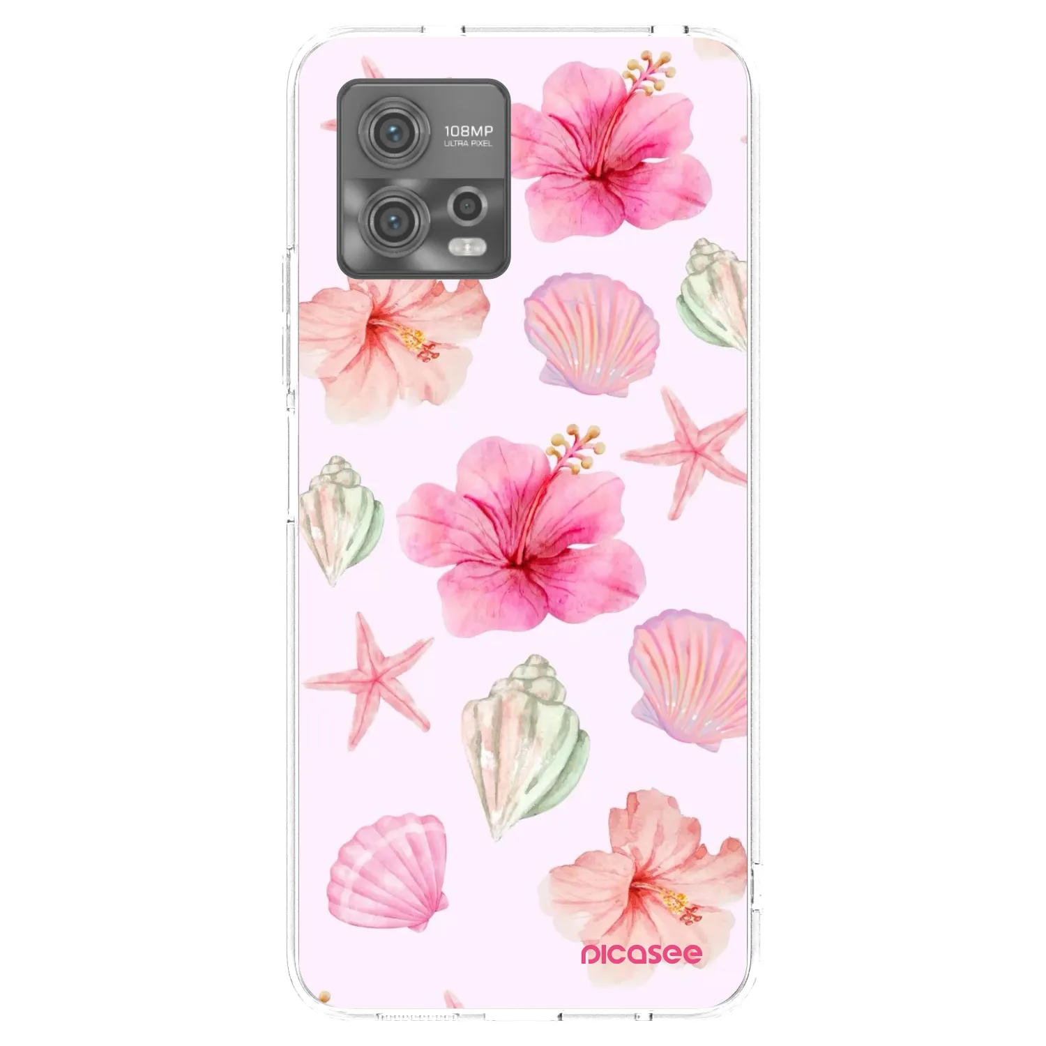 Picasee silikonska prozirna maskica za Motorola Moto G72 - Blush Lagoon