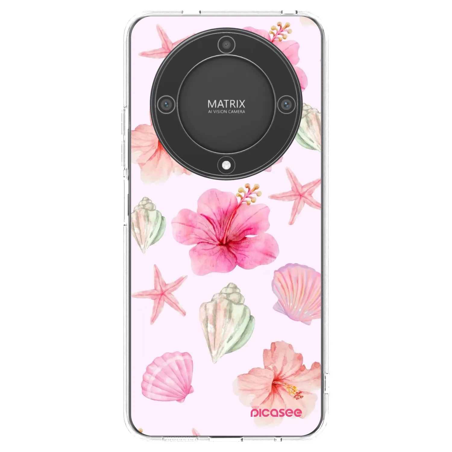 Picasee silikonska prozirna maskica za Honor Magic5 Lite 5G - Blush Lagoon