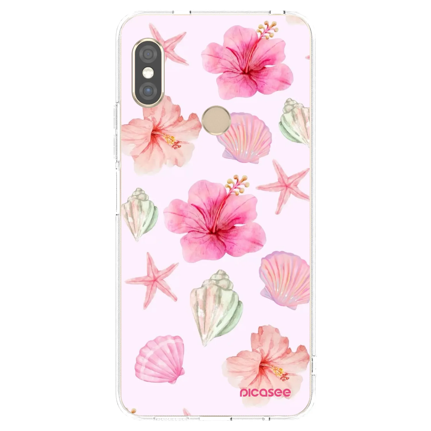 Picasee silikonska prozirna maskica za Xiaomi Redmi Note 5 Global - Blush Lagoon