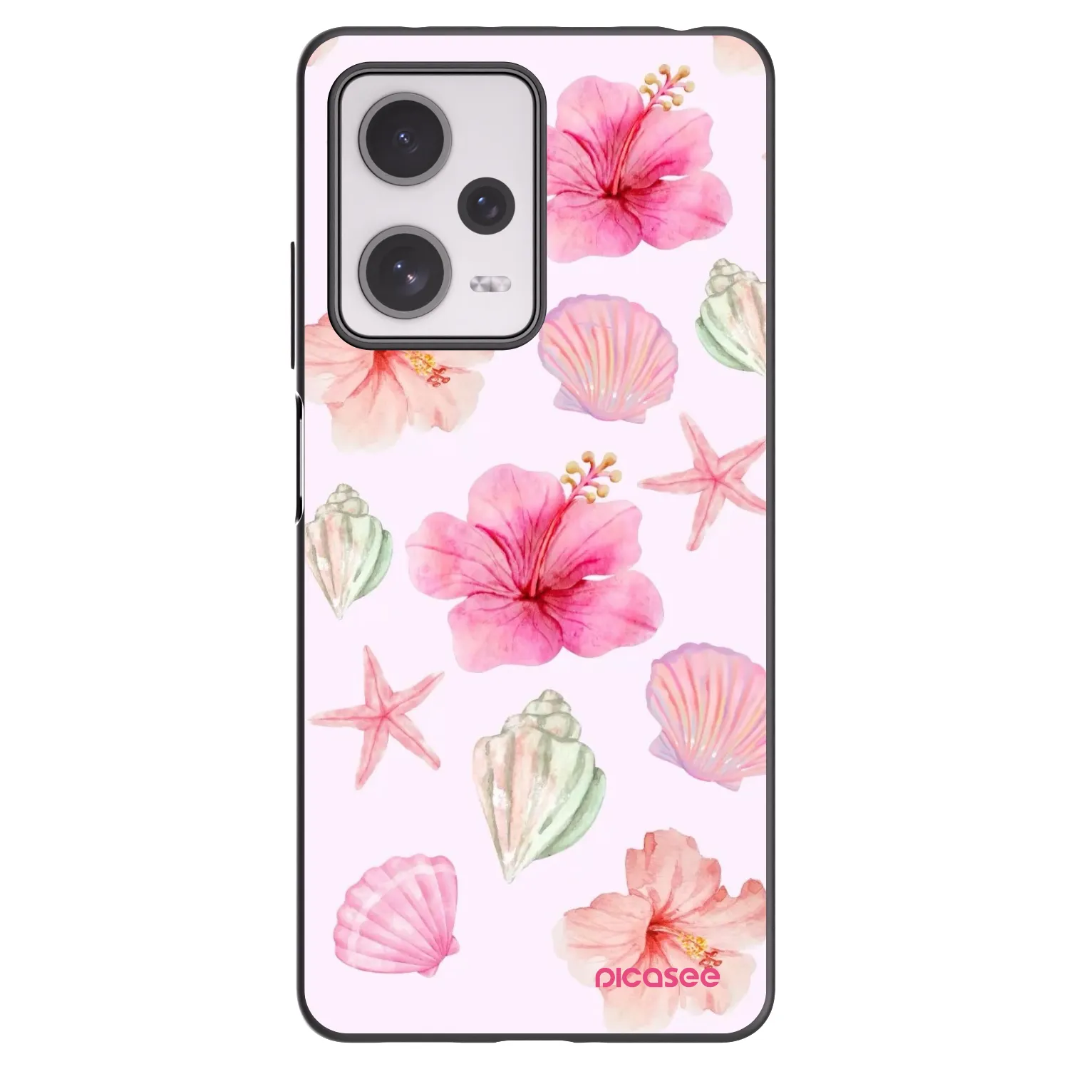 Picasee crna silikonska maskica za Xiaomi Redmi Note 12 Pro+ 5G - Blush Lagoon
