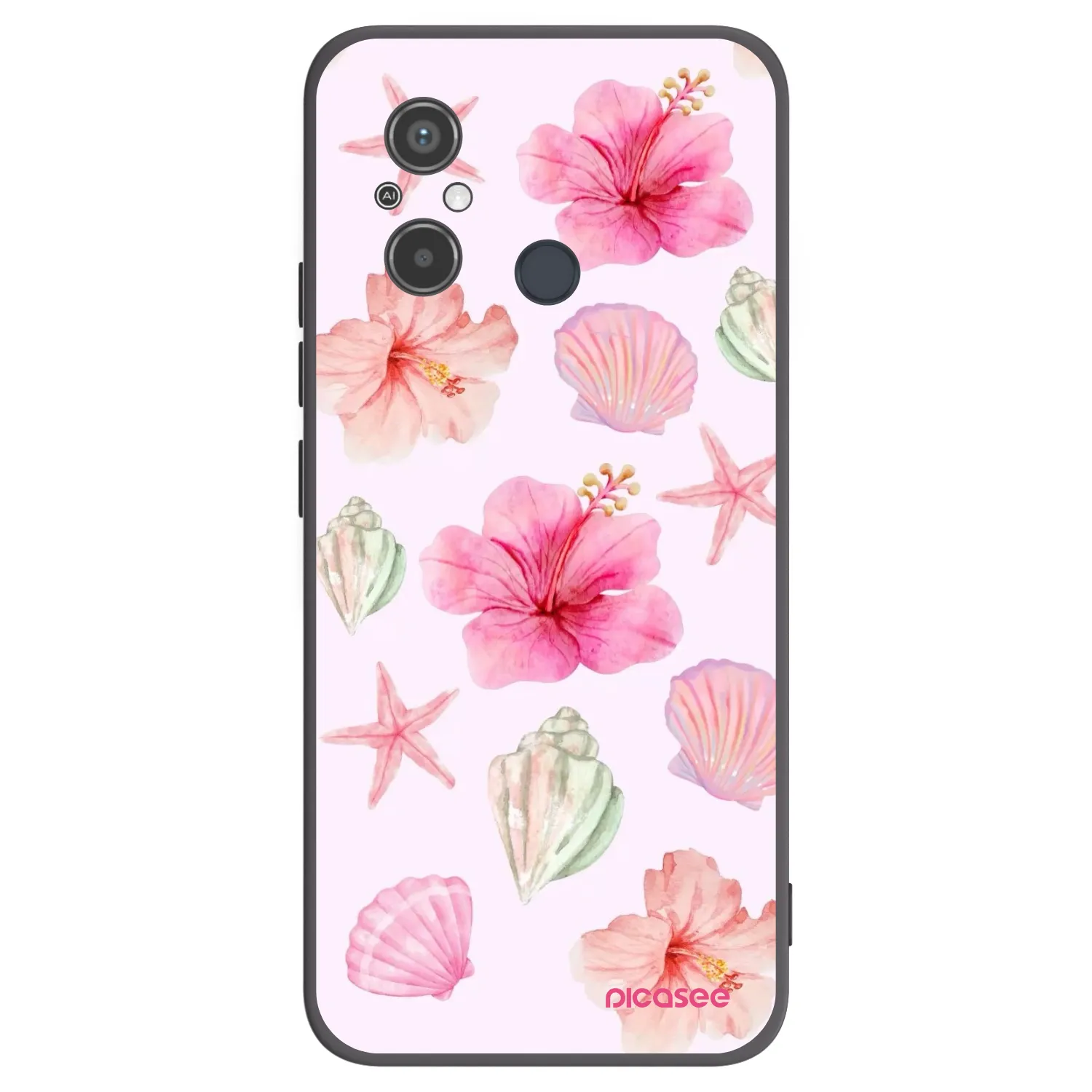 Picasee crna silikonska maskica za Xiaomi Redmi 12C - Blush Lagoon