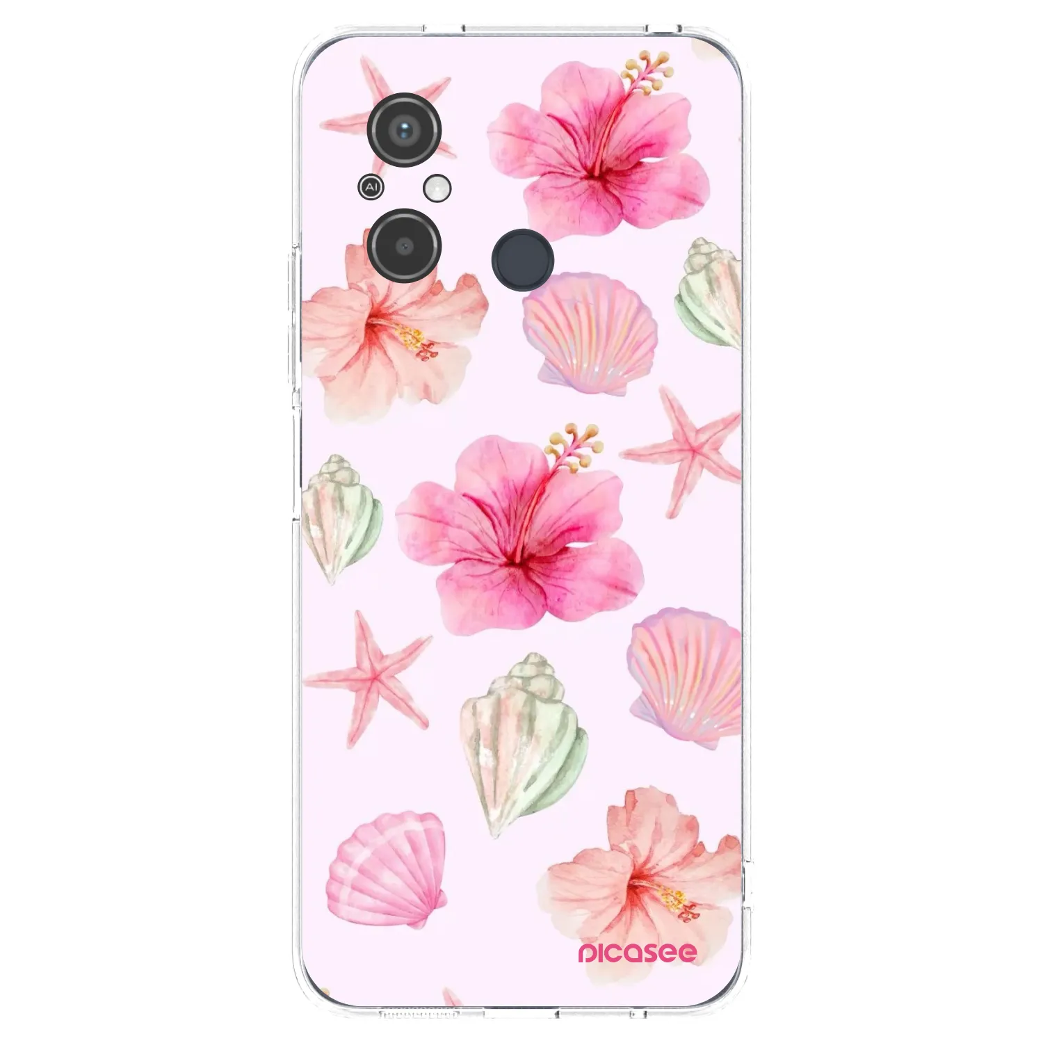 Picasee silikonska prozirna maskica za Xiaomi Redmi 12C - Blush Lagoon