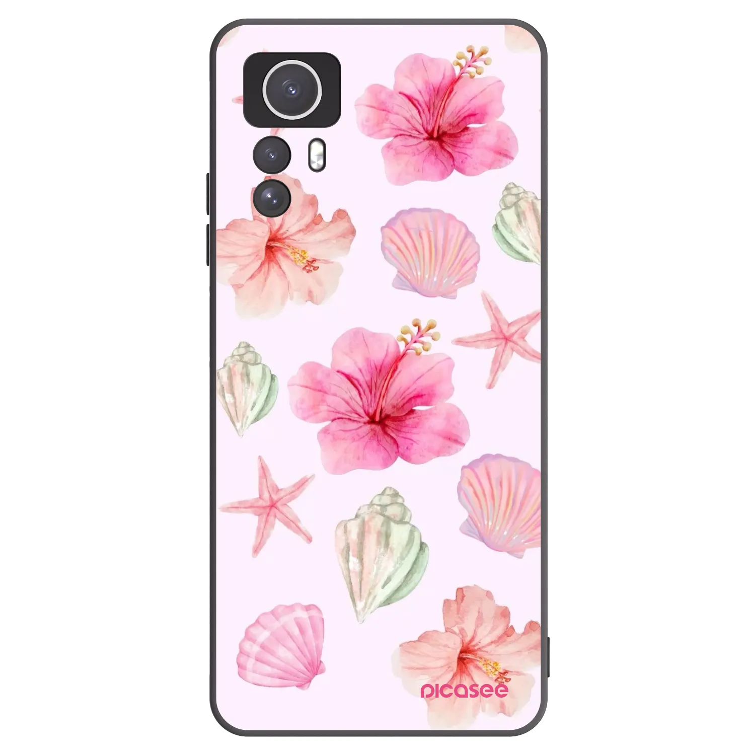 Picasee crna silikonska maskica za Xiaomi Redmi Note 12S - Blush Lagoon