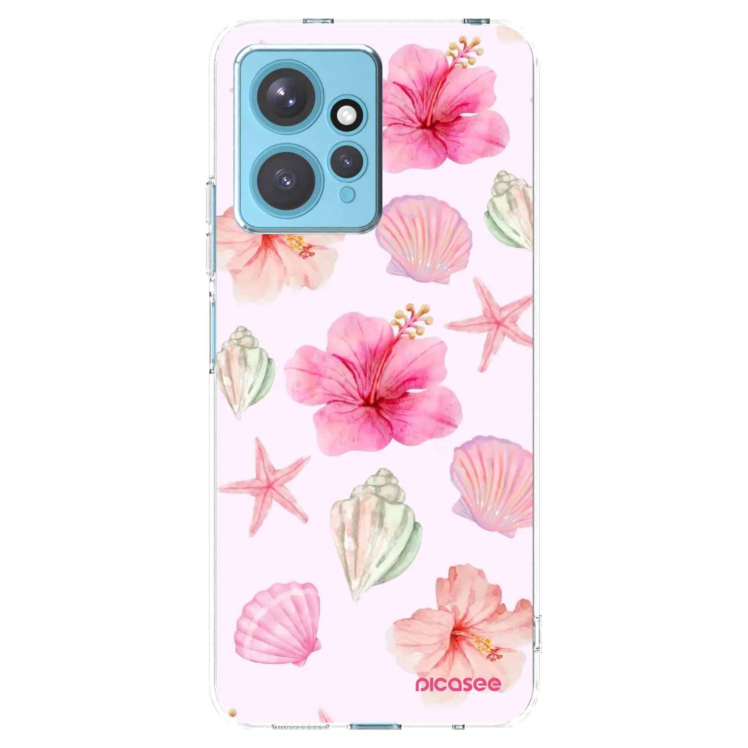 Picasee silikonska prozirna maskica za Xiaomi Redmi Note 12 4G - Blush Lagoon