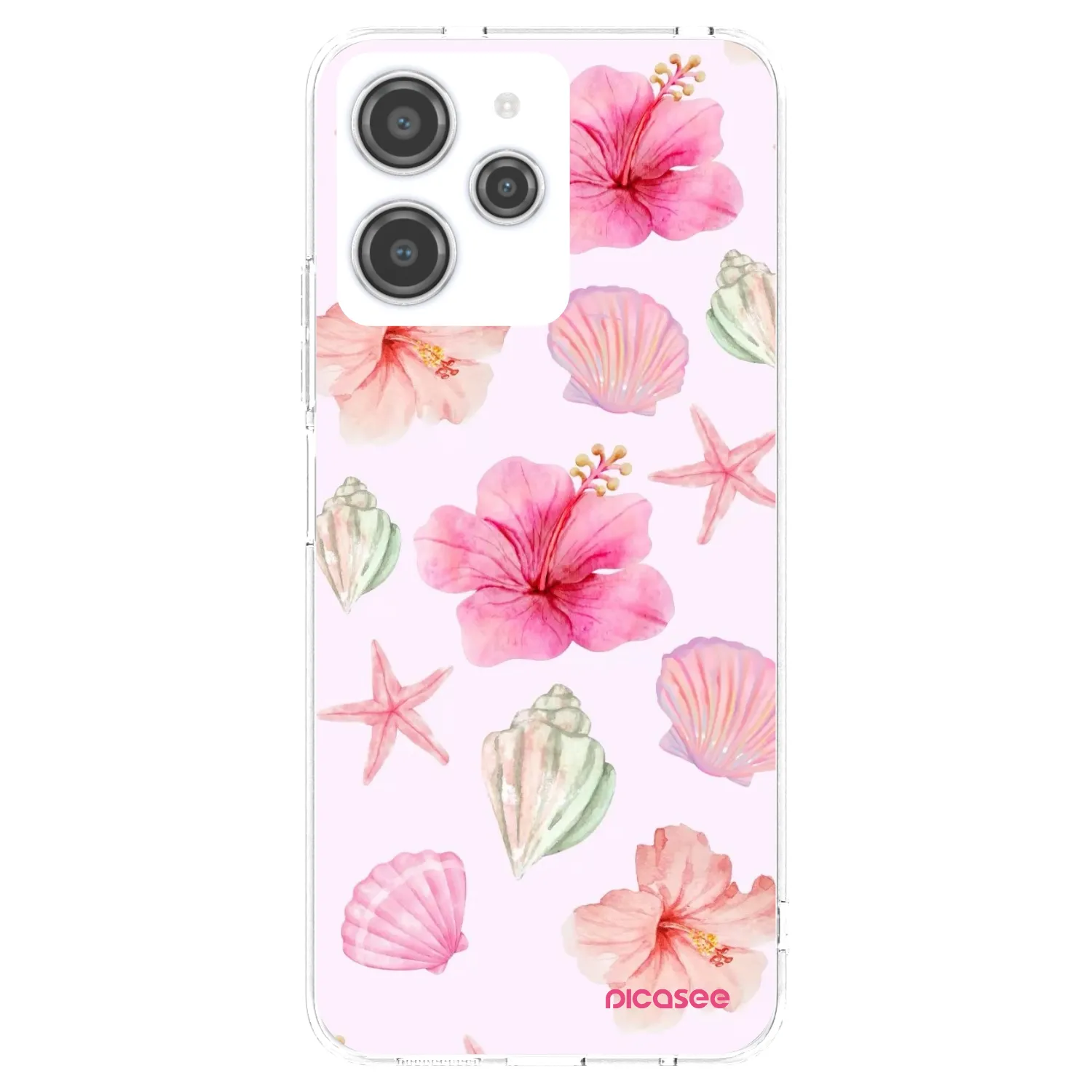 Picasee silikonska prozirna maskica za Xiaomi Redmi 12 4G - Blush Lagoon