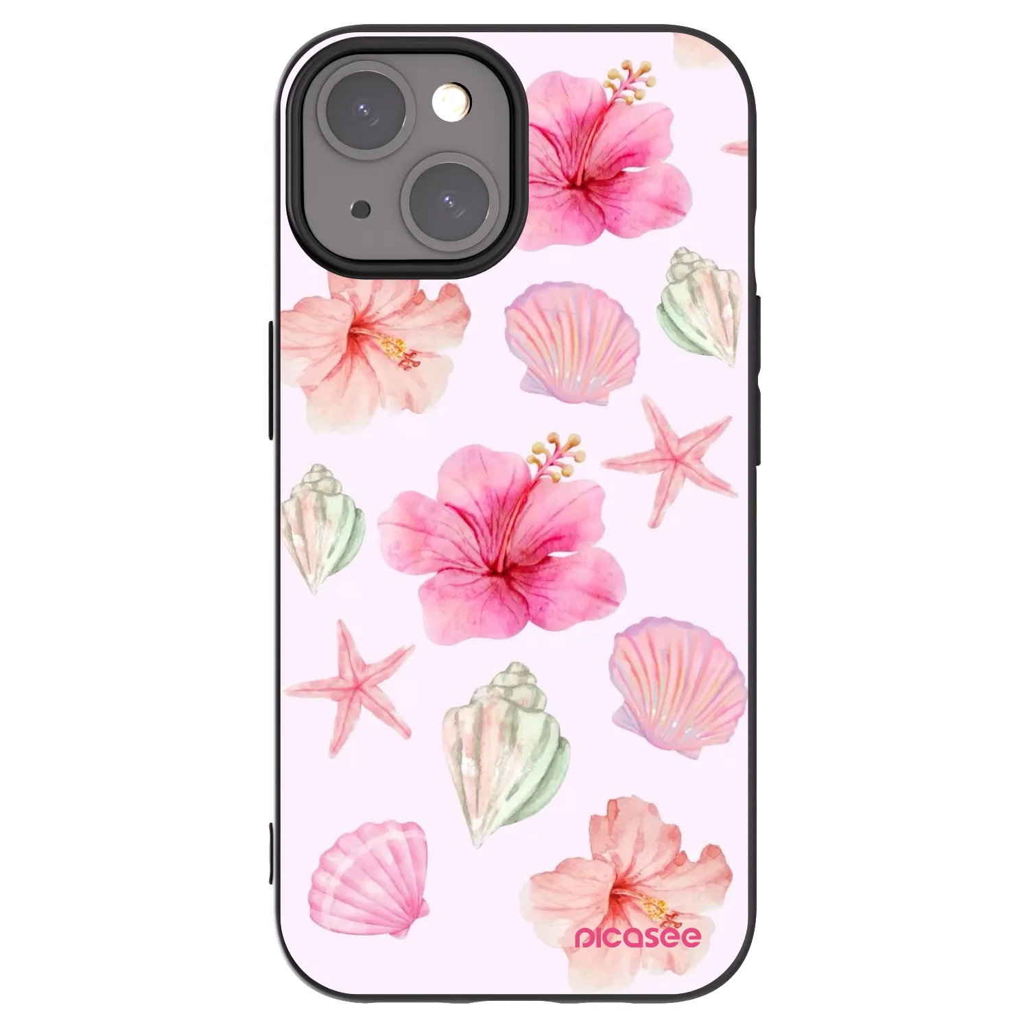 Picasee crna silikonska maskica za Apple iPhone 15 - Blush Lagoon