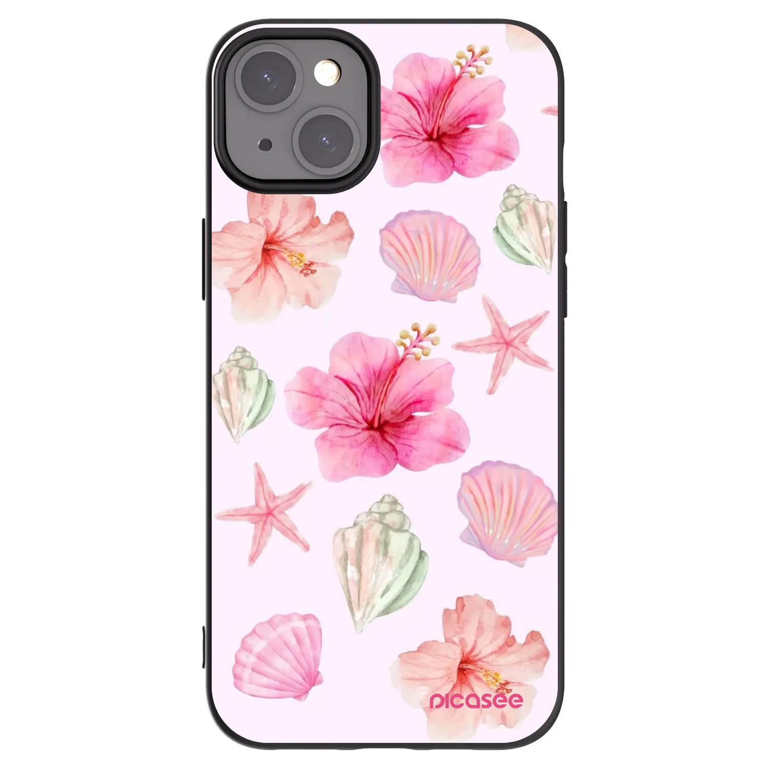 Picasee crna silikonska maskica za Apple iPhone 15 Plus - Blush Lagoon