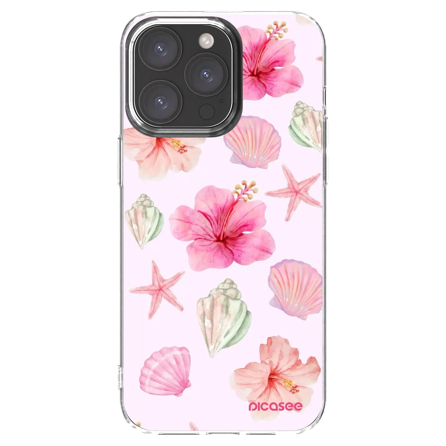 Picasee silikonska prozirna maskica za Apple iPhone 15 Pro Max - Blush Lagoon