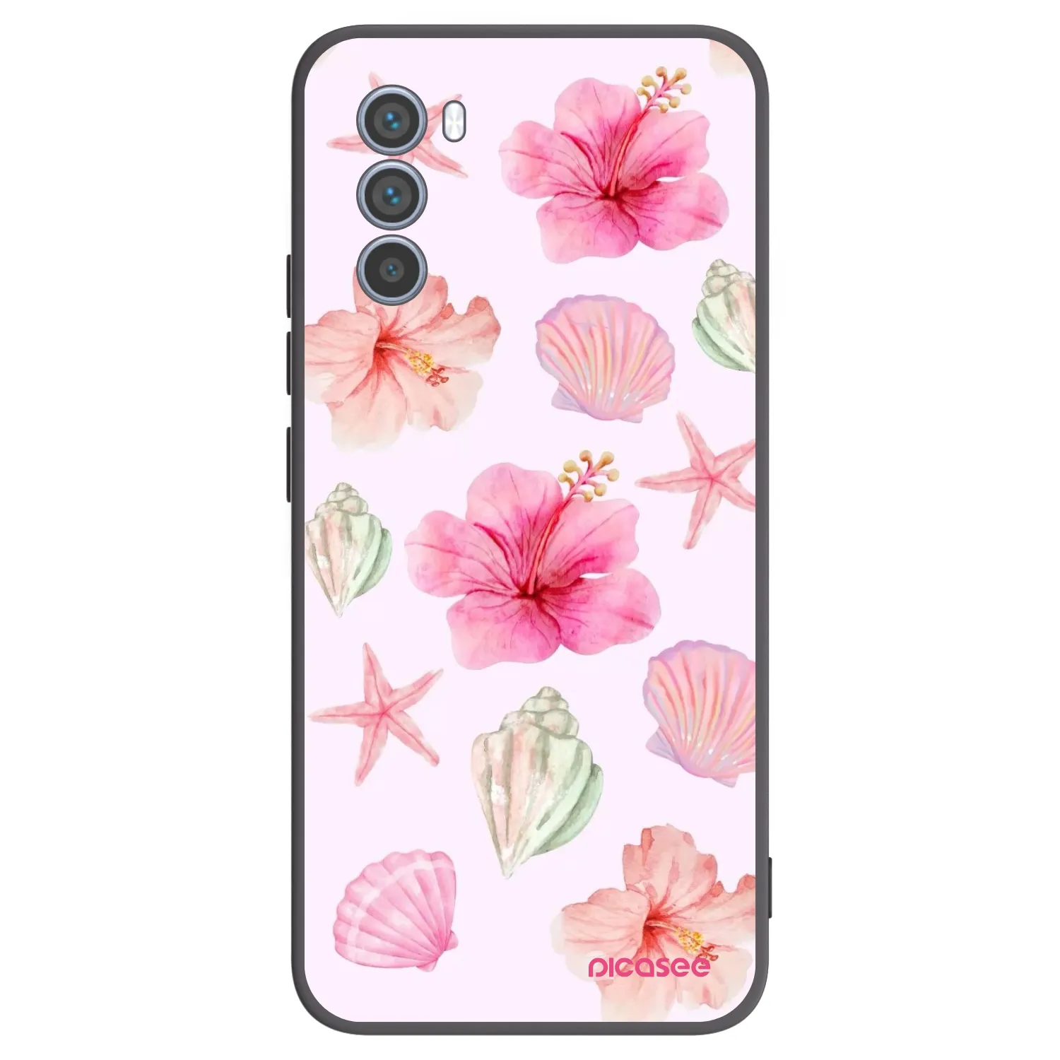 Picasee crna silikonska maskica za Motorola Moto G62 - Blush Lagoon