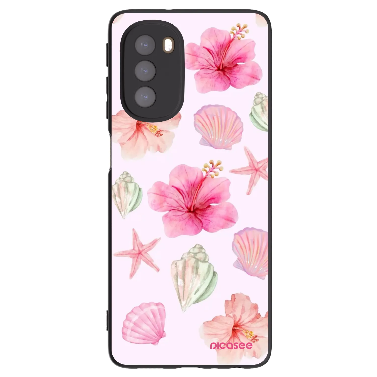 Picasee crna silikonska maskica za Motorola Moto G51 - Blush Lagoon
