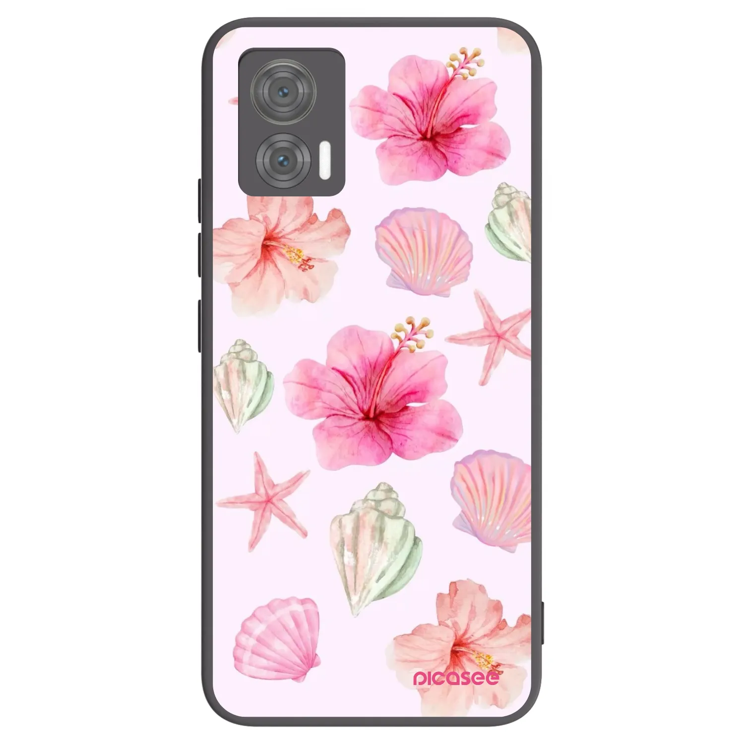Picasee crna silikonska maskica za Motorola Edge 30 Neo - Blush Lagoon