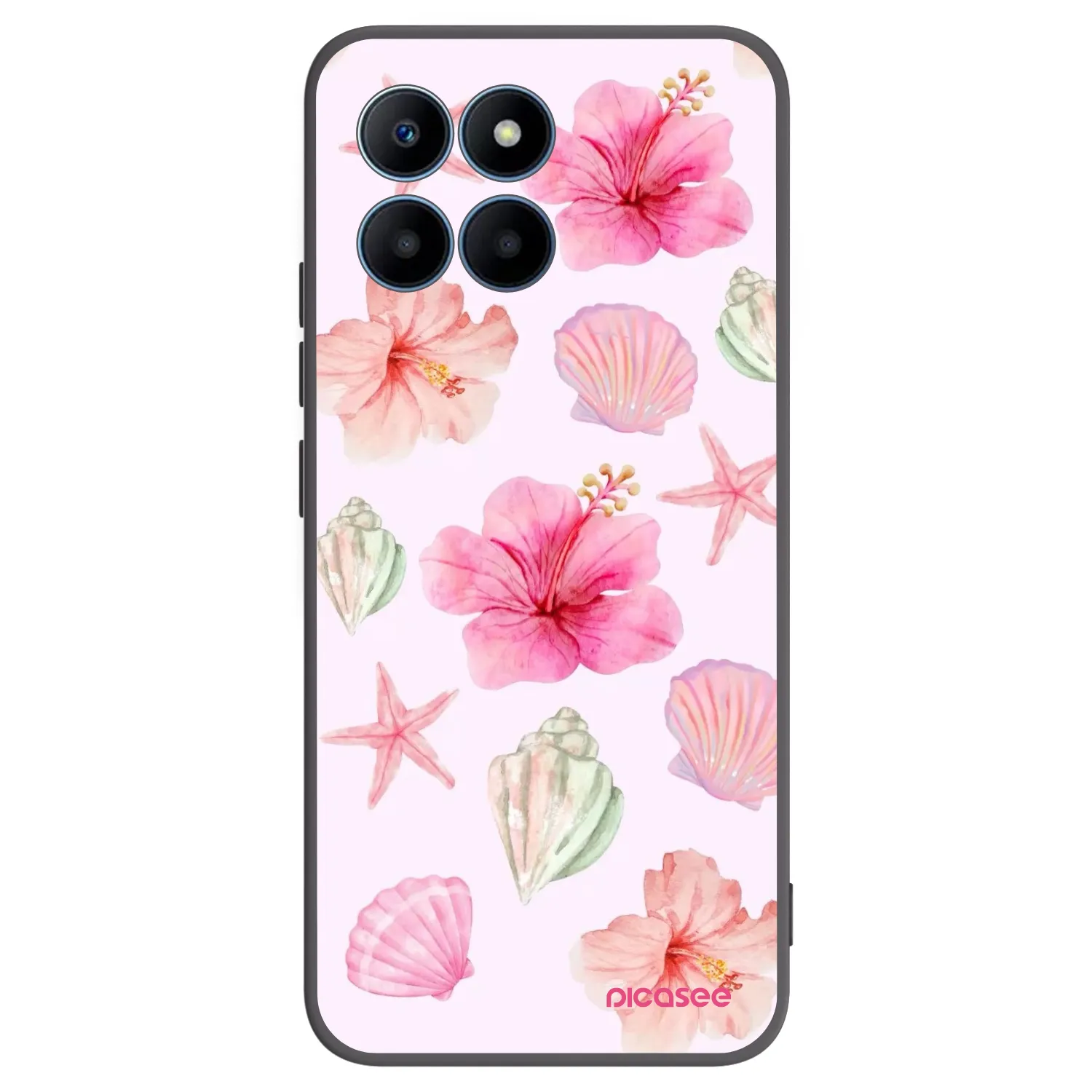 Picasee crna silikonska maskica za Honor 70 Lite - Blush Lagoon