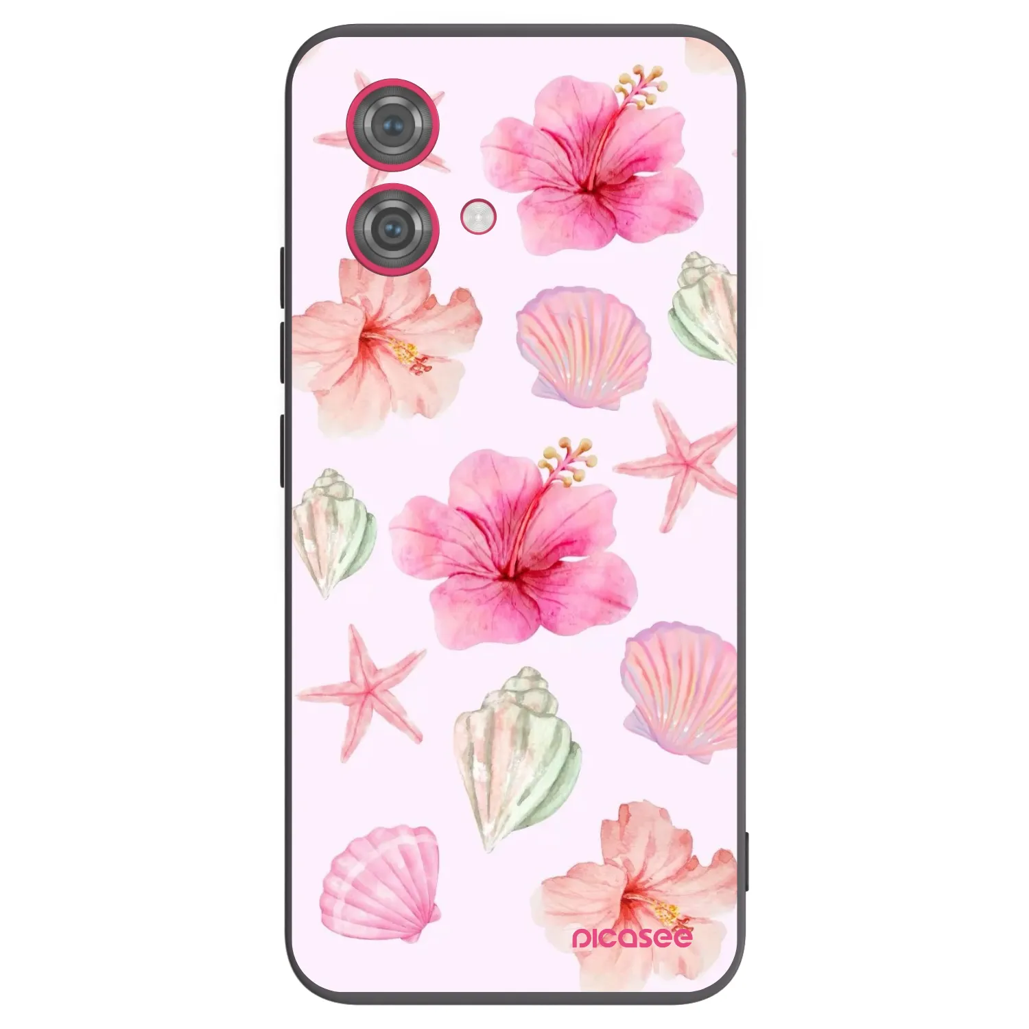 Picasee crna silikonska maskica za Motorola Moto G84 5G - Blush Lagoon