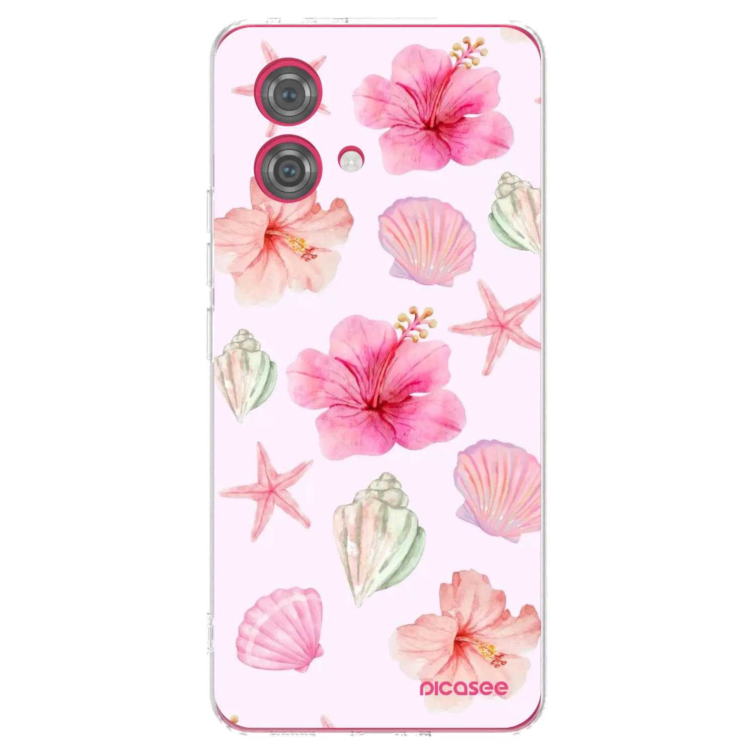 Picasee silikonska prozirna maskica za Motorola Moto G84 5G - Blush Lagoon