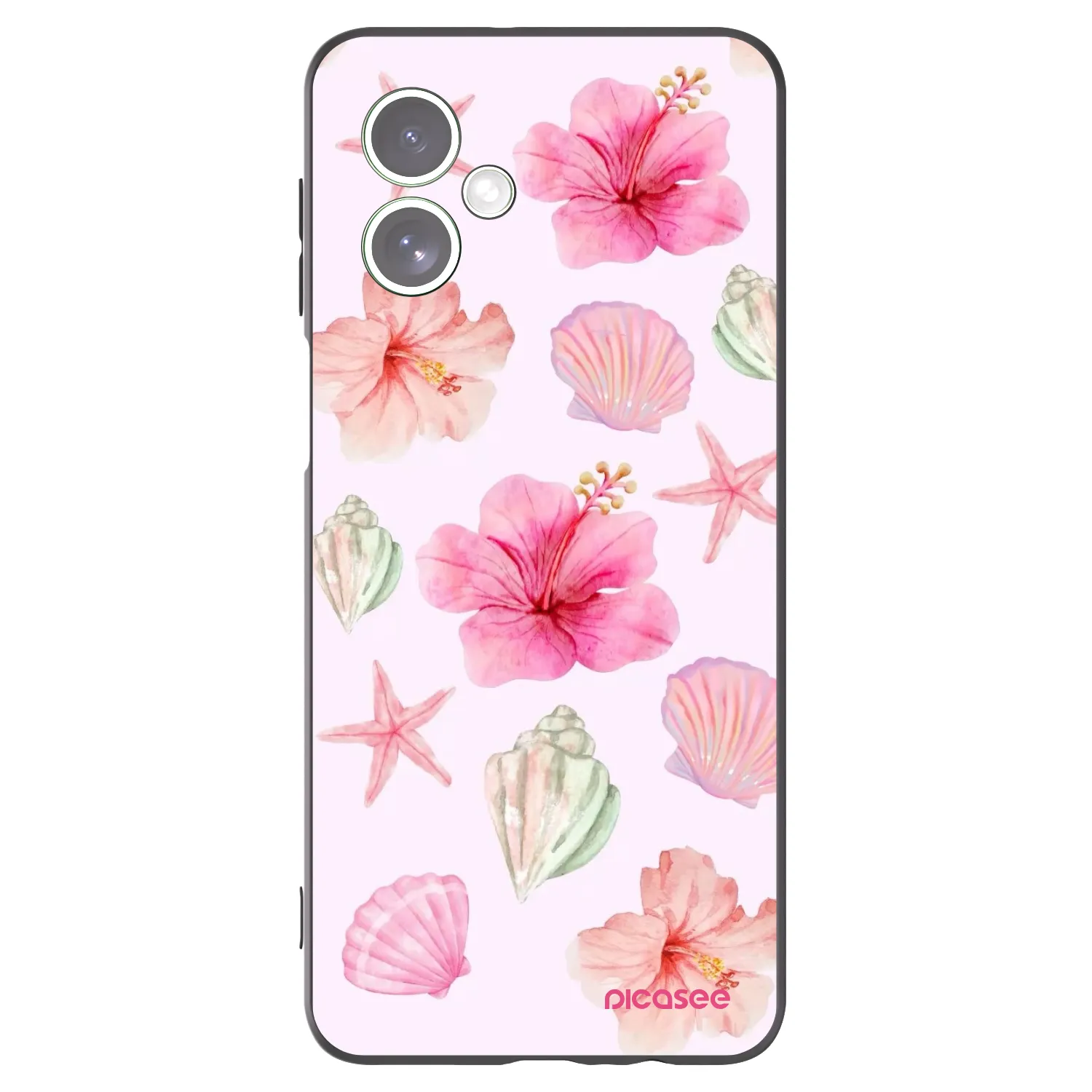 Picasee crna silikonska maskica za Motorola Moto G54 5G - Blush Lagoon