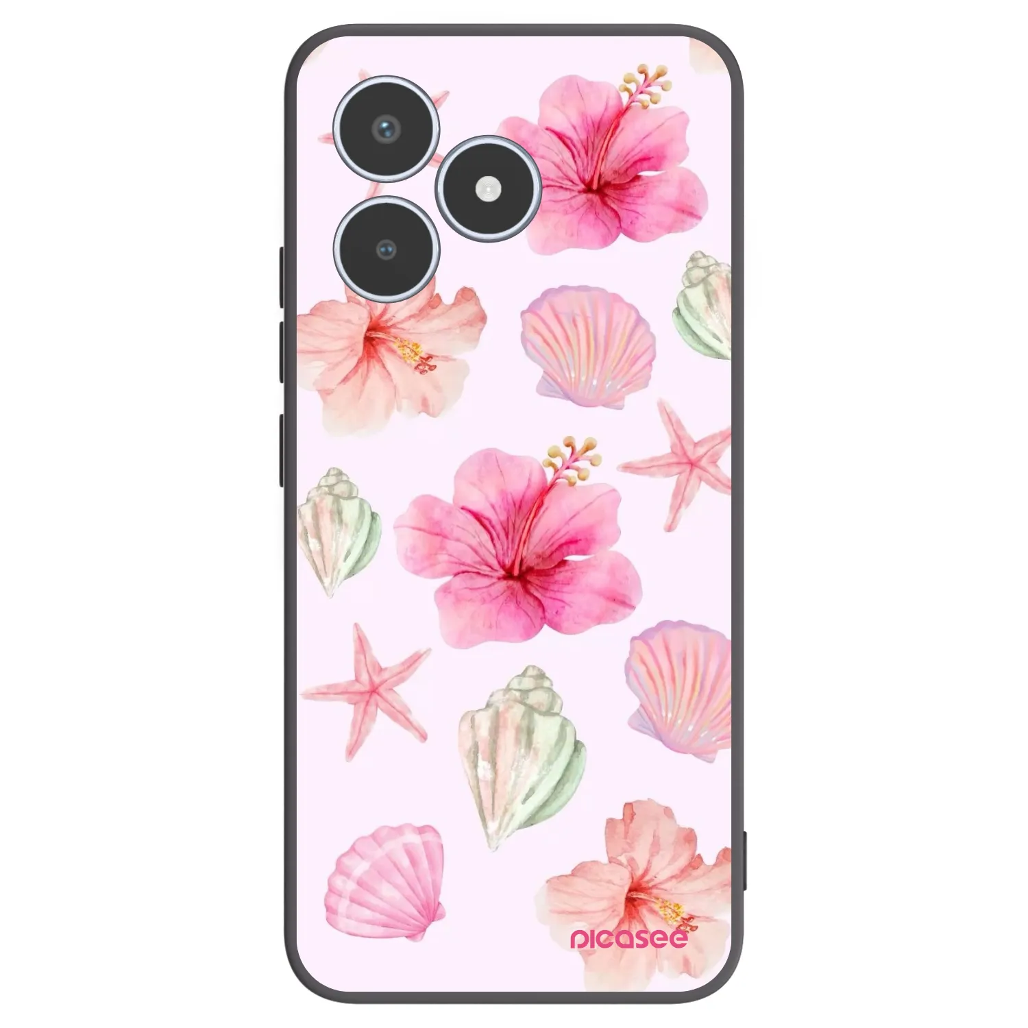 Picasee crna silikonska maskica za Realme C53 - Blush Lagoon