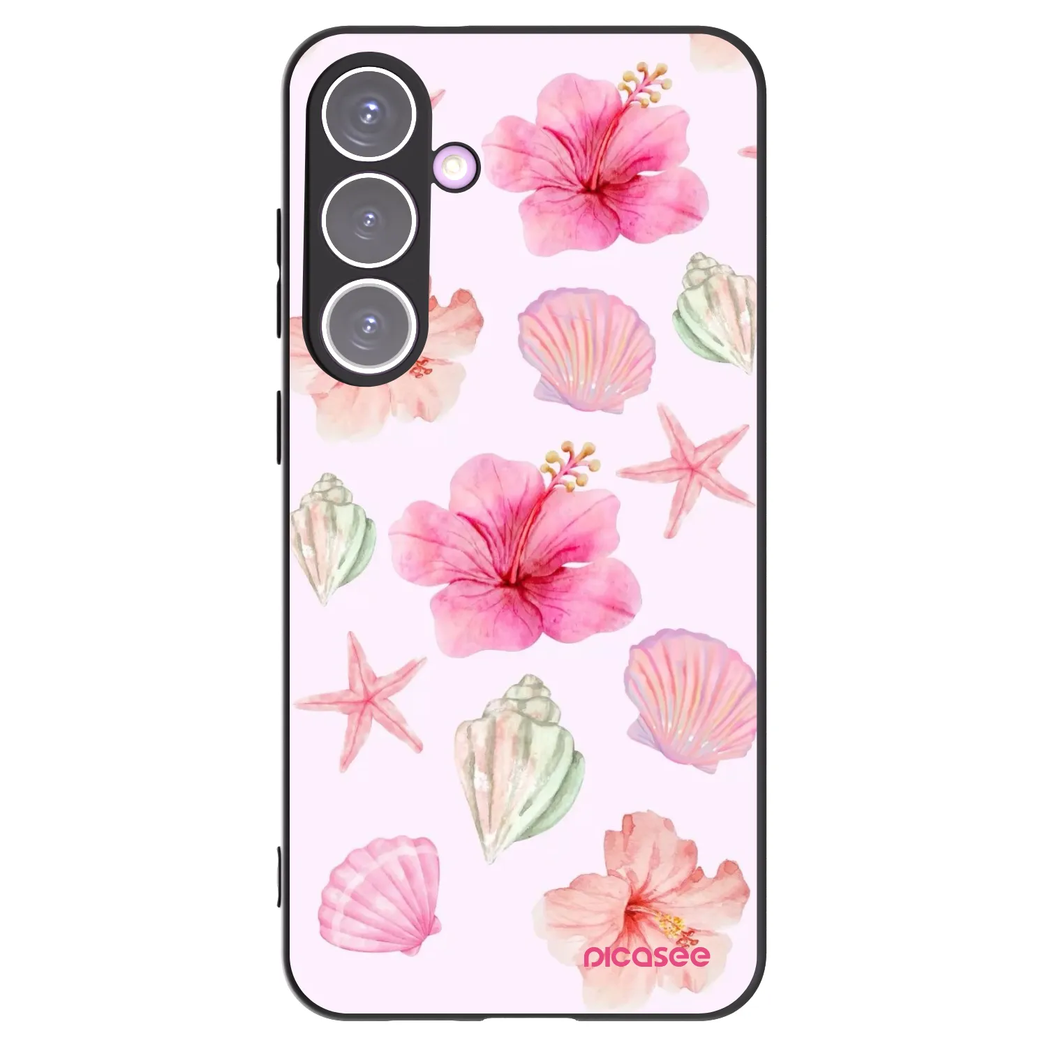 Picasee crna silikonska maskica za Samsung Galaxy S24+ S926B 5G - Blush Lagoon