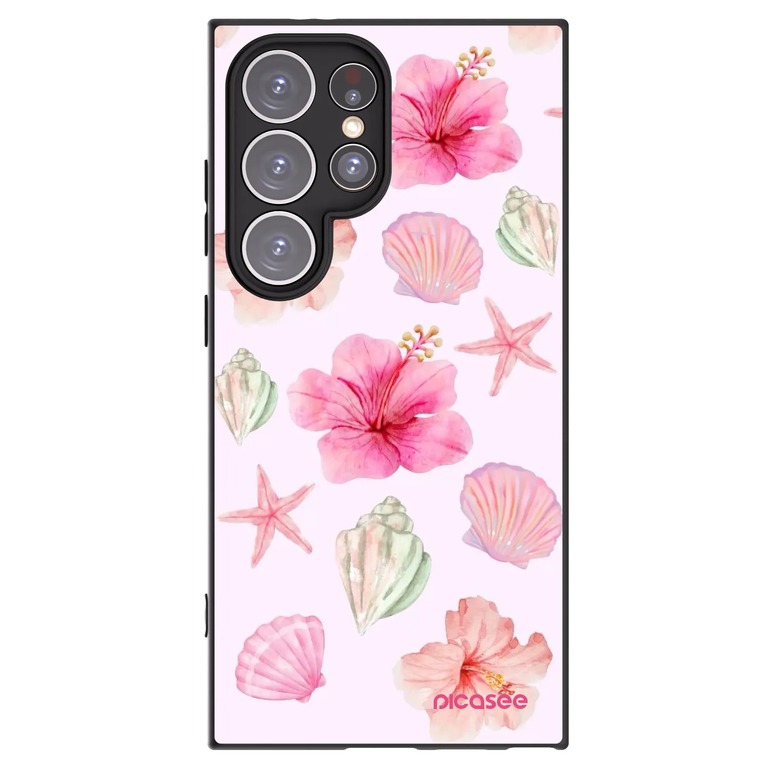 Picasee crna silikonska maskica za Samsung Galaxy S24 Ultra S928B 5G - Blush Lagoon