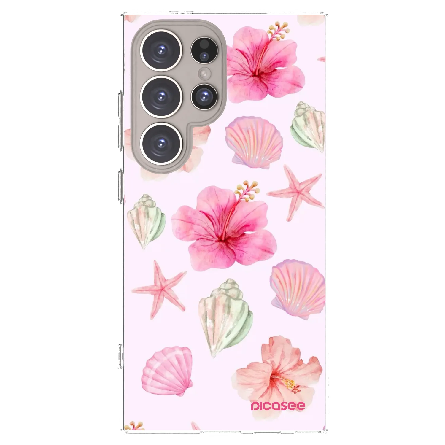 Picasee silikonska prozirna maskica za Samsung Galaxy S24 Ultra S928B 5G - Blush Lagoon