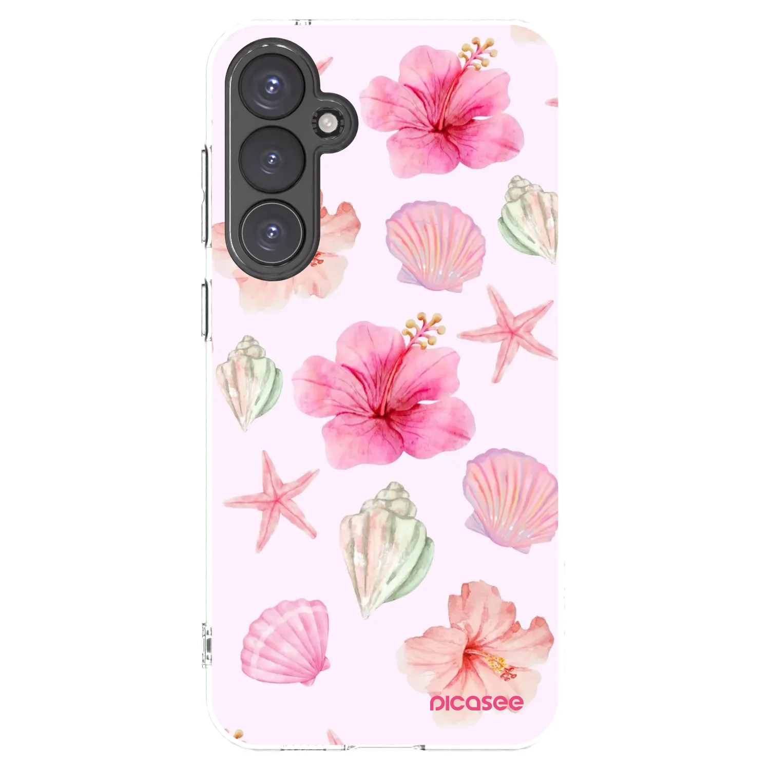 Picasee silikonska prozirna maskica za Samsung Galaxy S23 FE S711B - Blush Lagoon