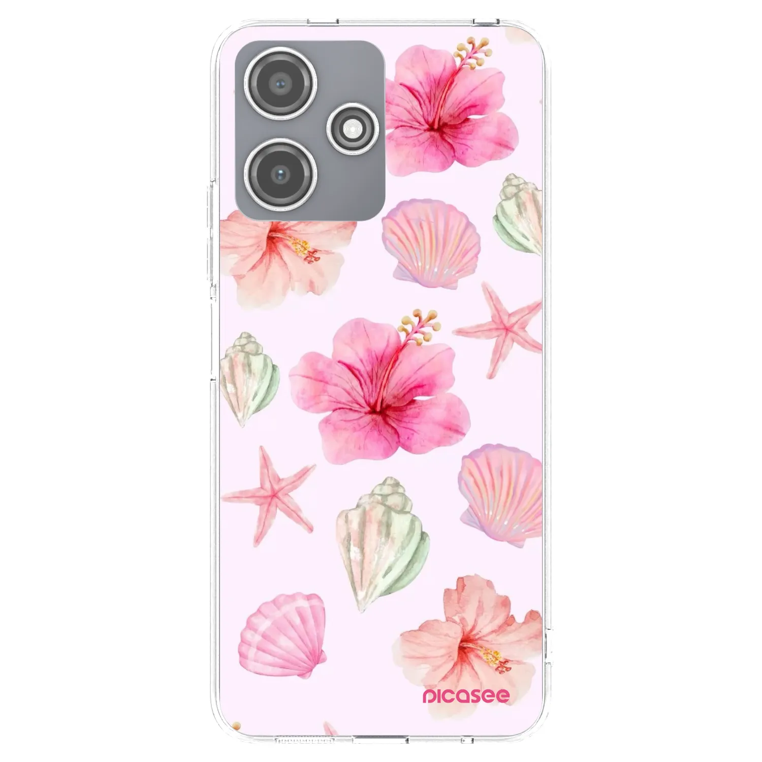 Picasee silikonska prozirna maskica za Xiaomi Redmi 12 5G - Blush Lagoon