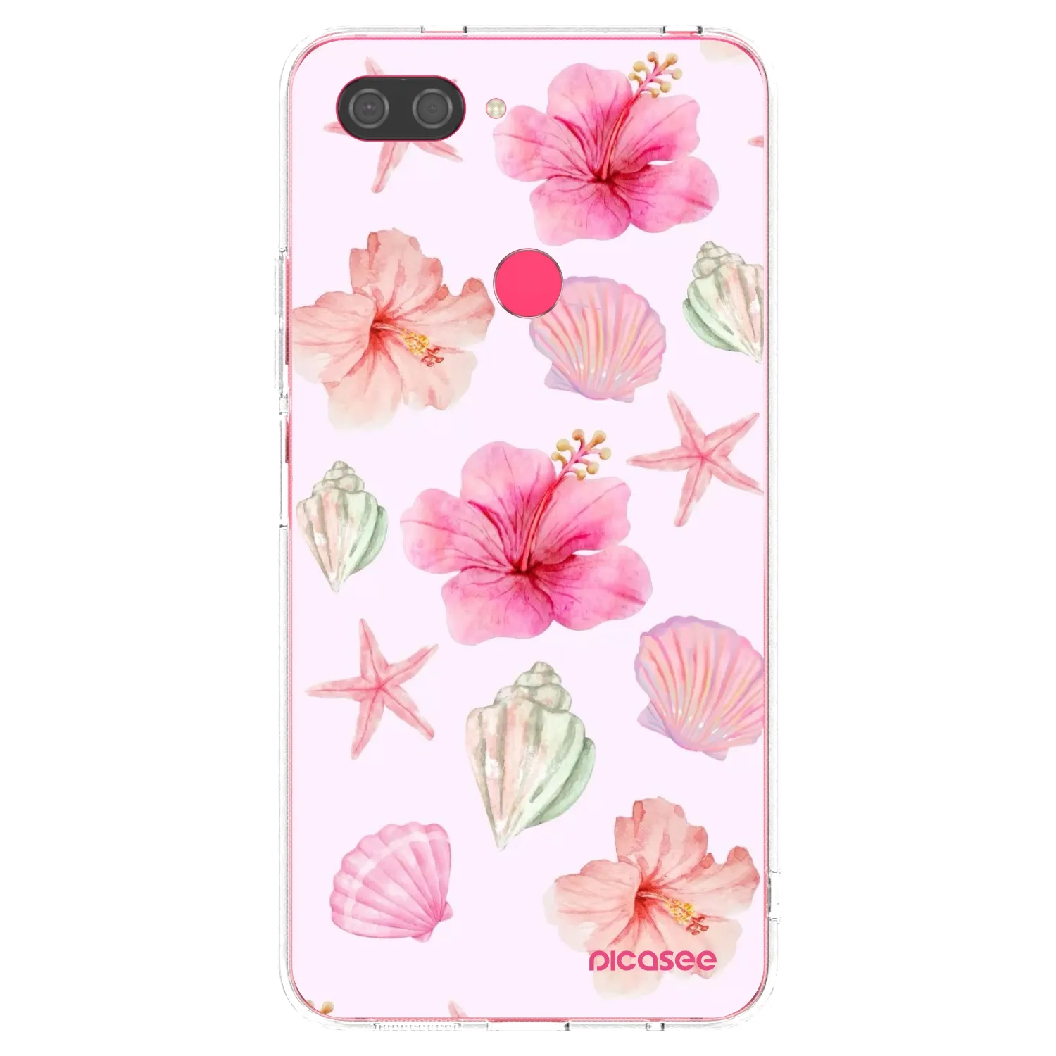 Picasee silikonska prozirna maskica za Xiaomi Mi 8 Lite - Blush Lagoon