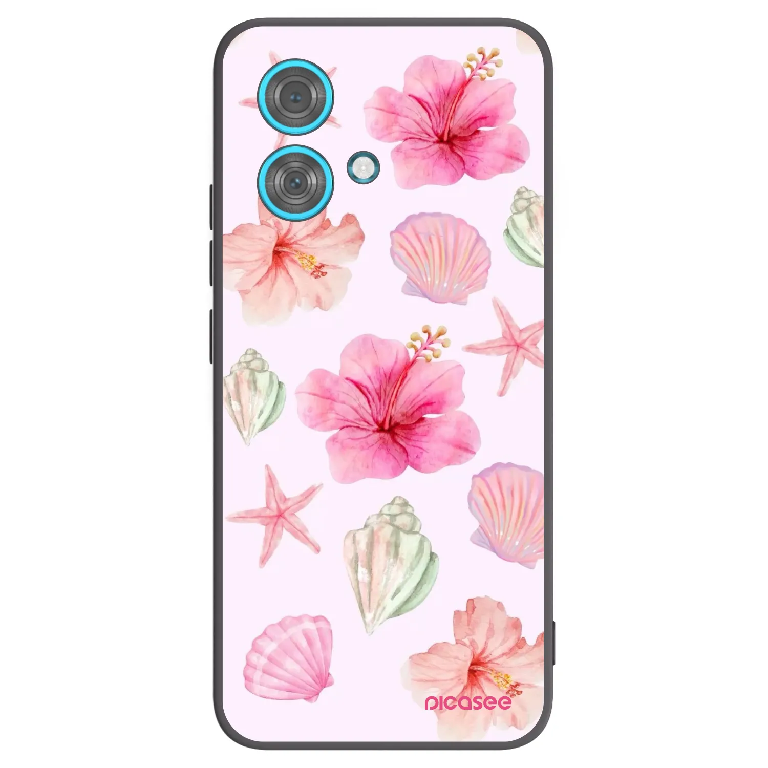 Picasee crna silikonska maskica za Motorola Edge 40 Neo - Blush Lagoon
