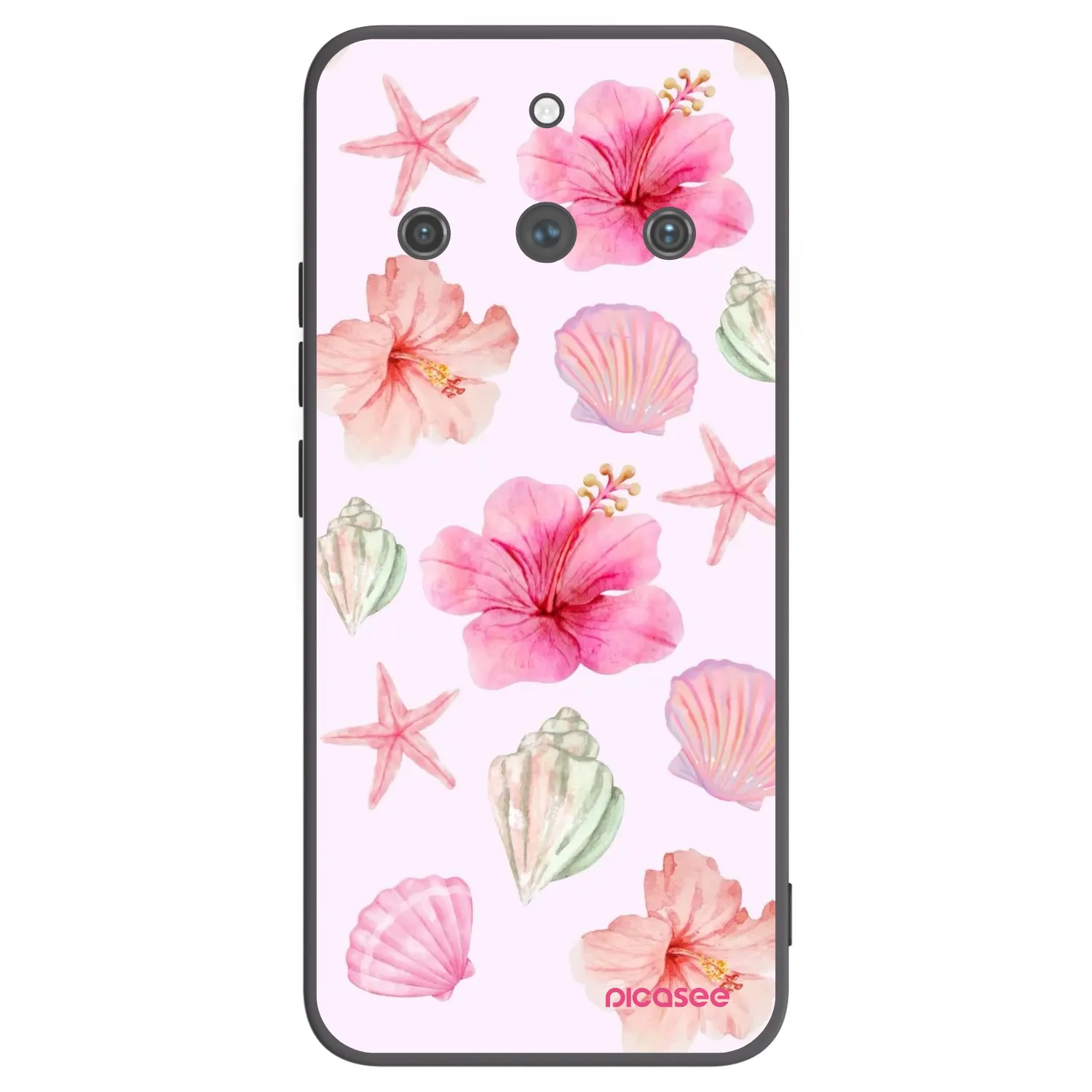Picasee crna silikonska maskica za Realme 11 Pro+ - Blush Lagoon