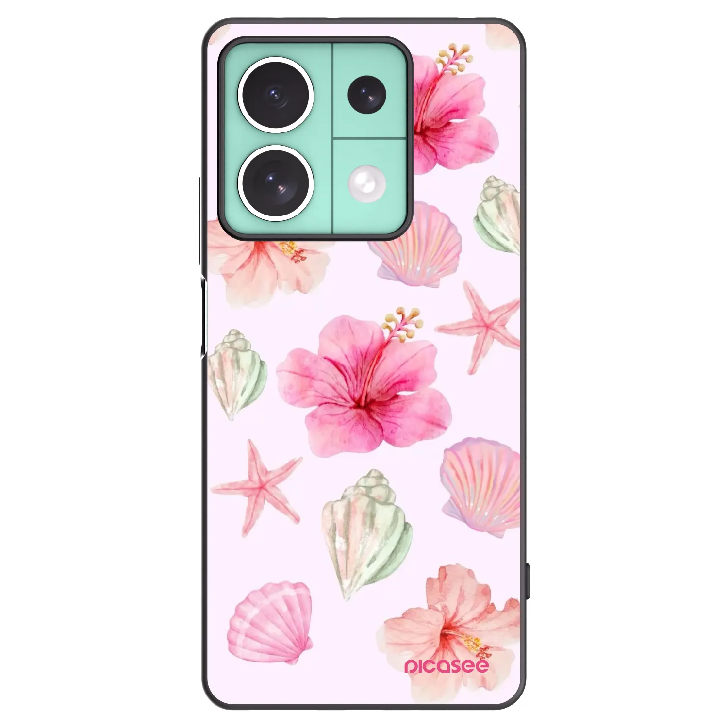 Picasee crna silikonska maskica za Xiaomi Redmi Note 13 5G - Blush Lagoon
