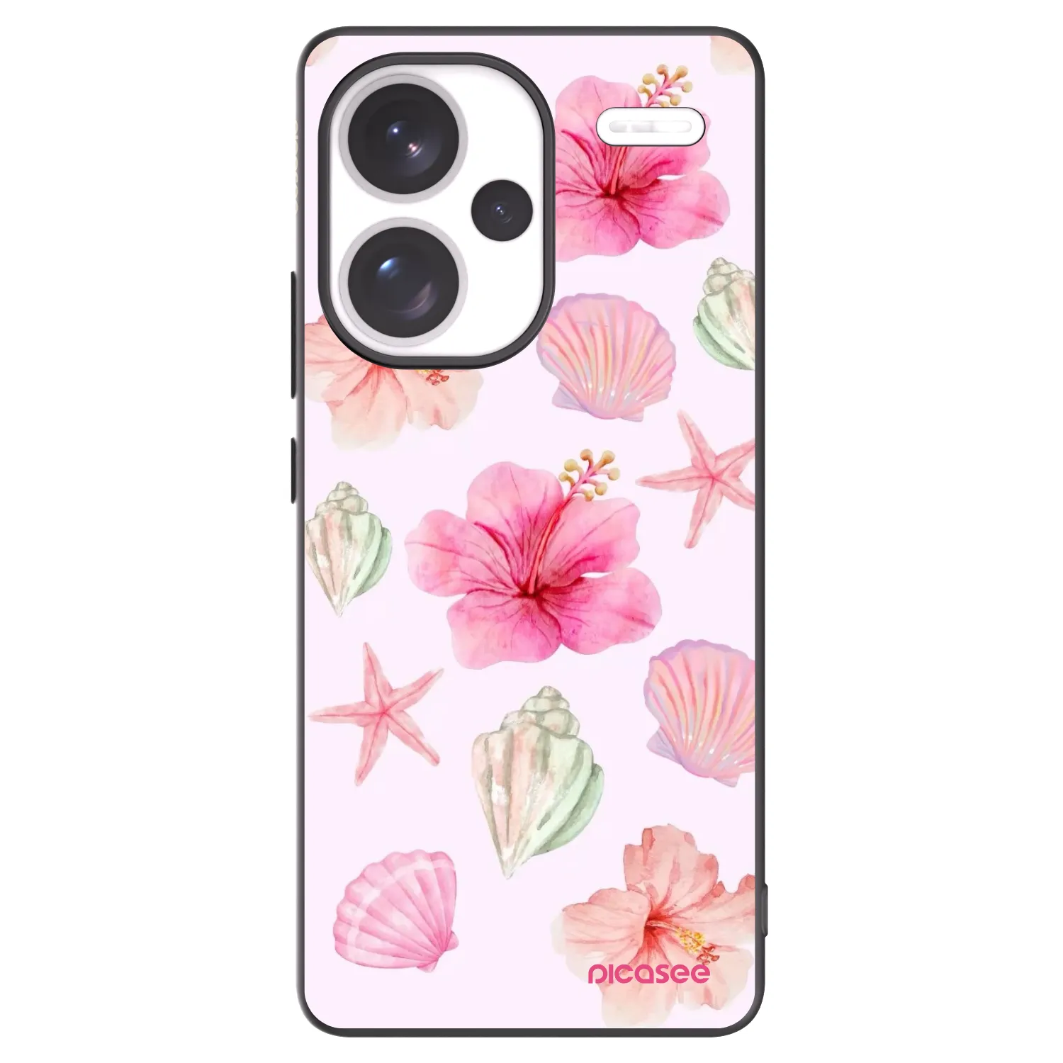 Picasee crna silikonska maskica za Xiaomi Redmi Note 13 Pro+ 5G - Blush Lagoon