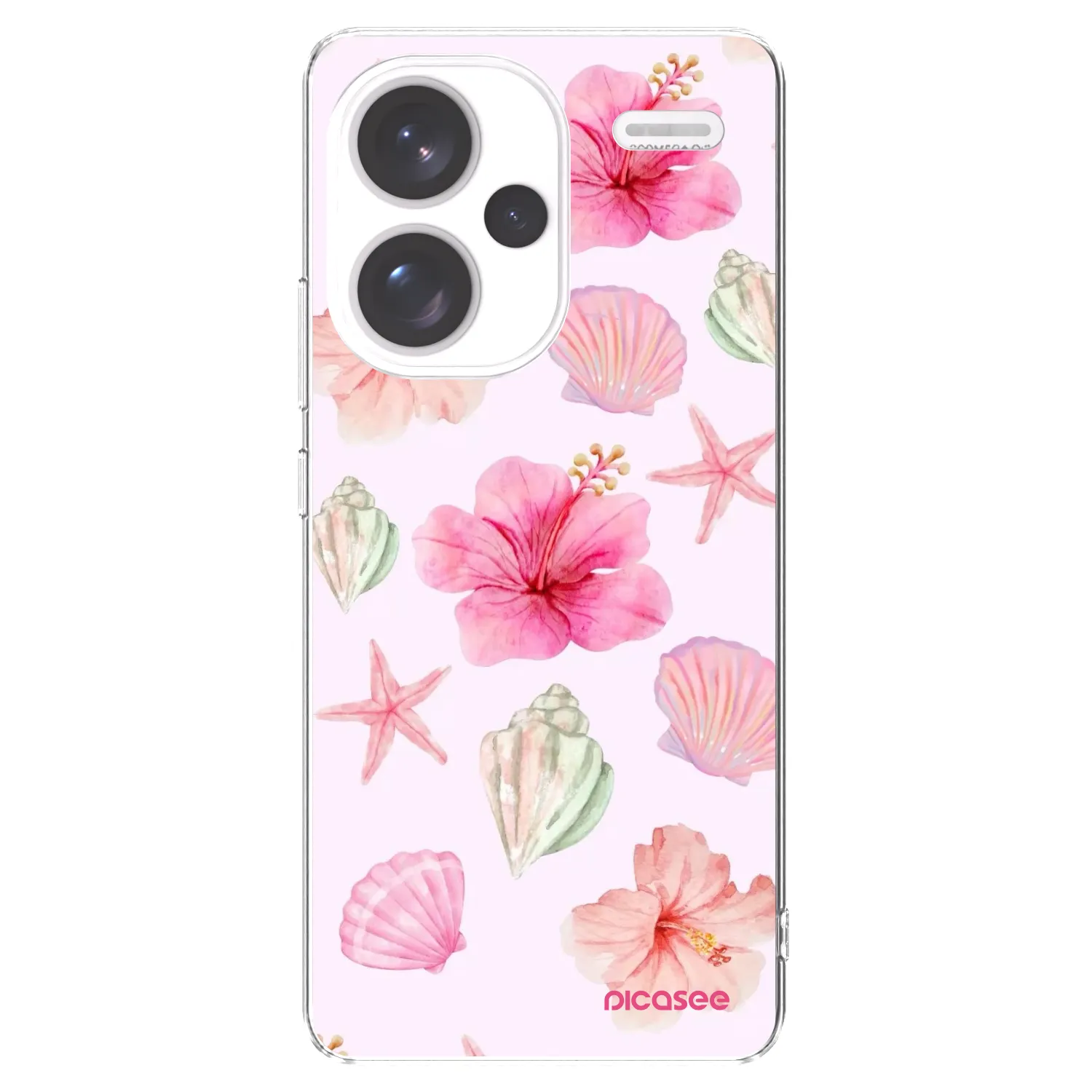 Picasee silikonska prozirna maskica za Xiaomi Redmi Note 13 Pro+ 5G - Blush Lagoon