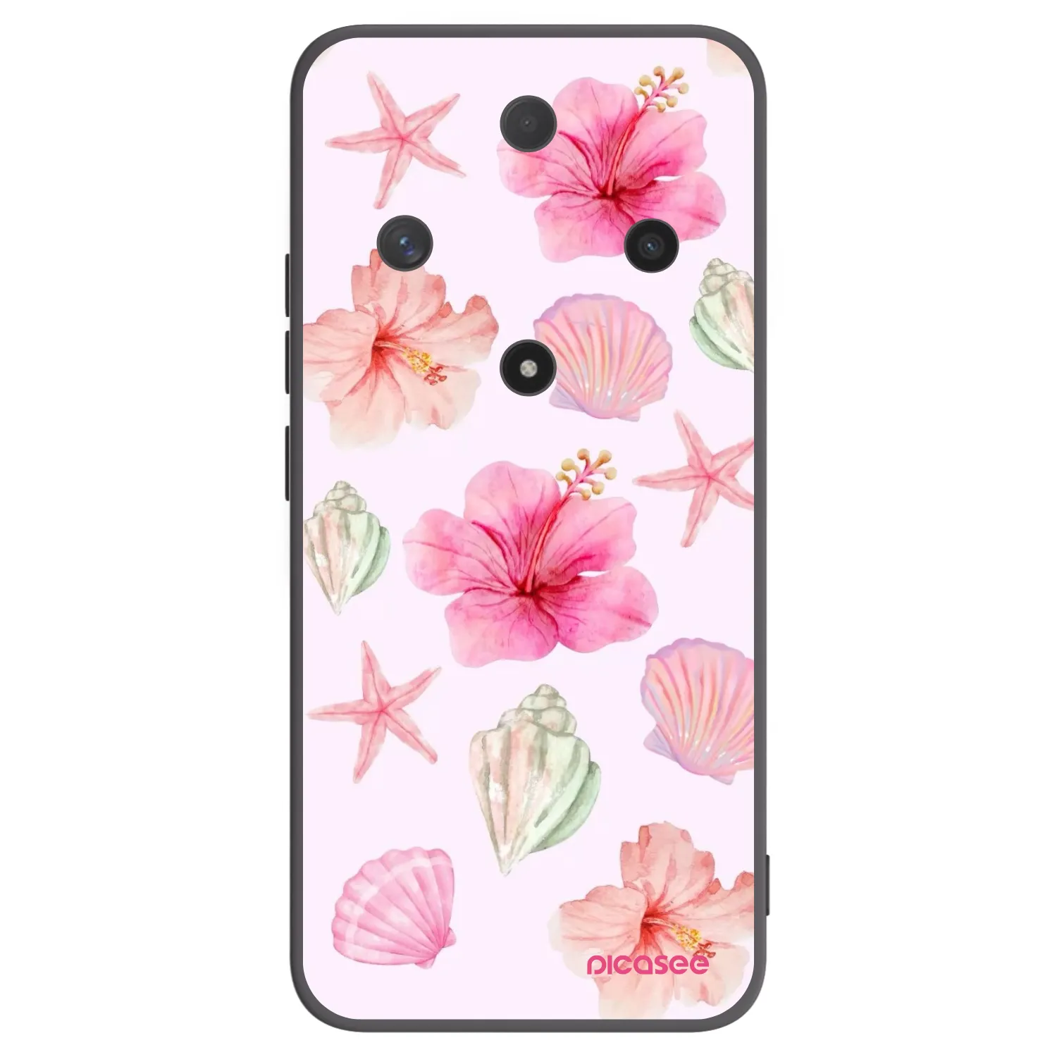 Picasee crna silikonska maskica za Honor Magic6 Lite 5G - Blush Lagoon
