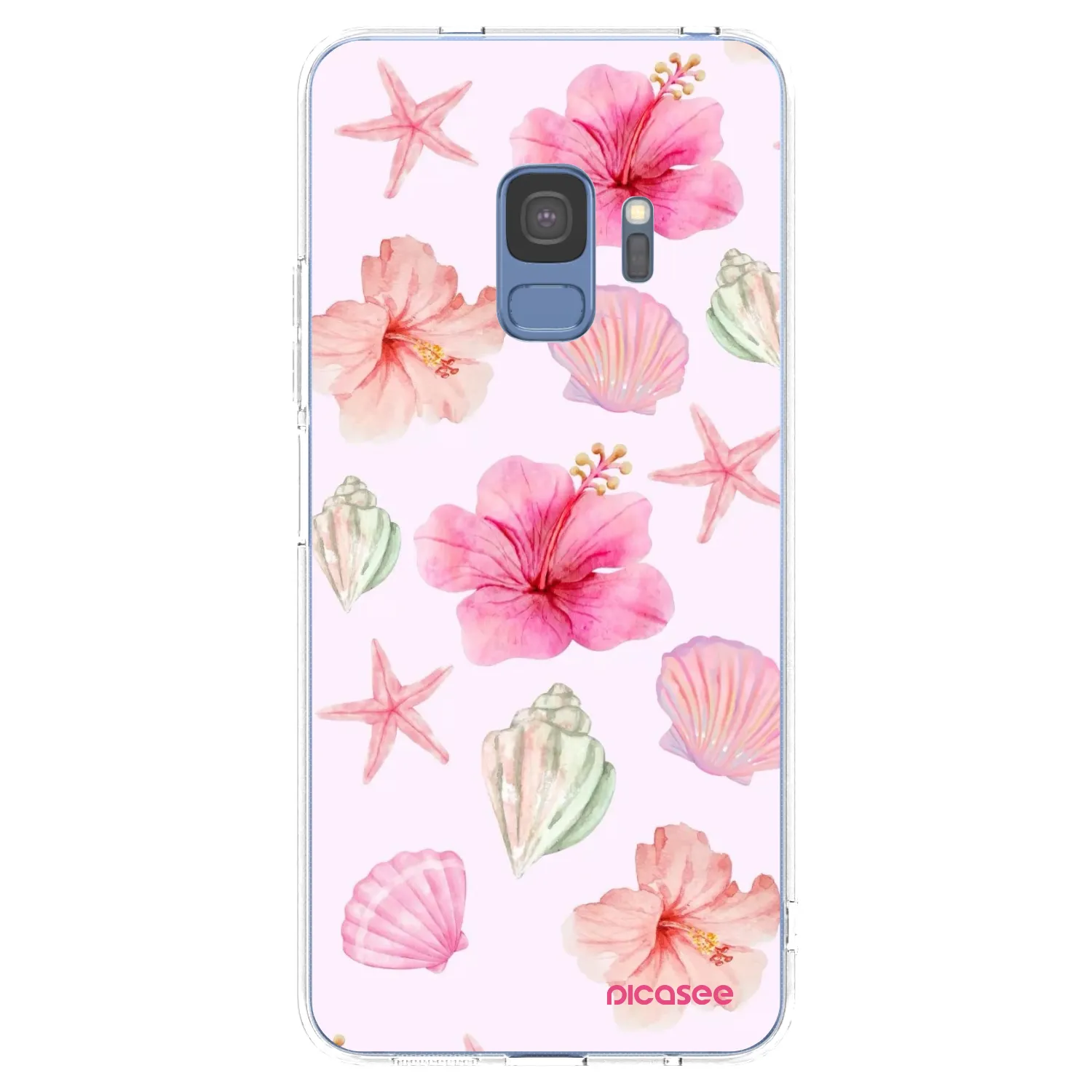 Picasee silikonska prozirna maskica za Samsung Galaxy S9 G960F - Blush Lagoon