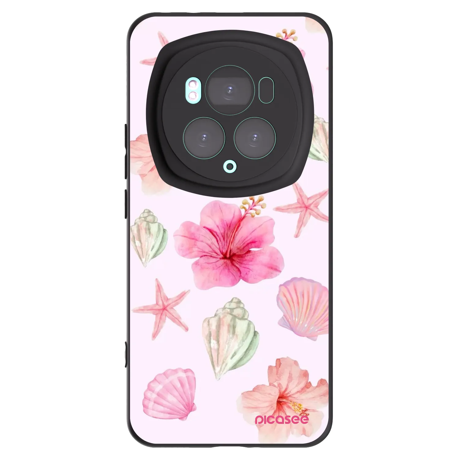 Picasee crna silikonska maskica za Honor Magic6 Pro - Blush Lagoon