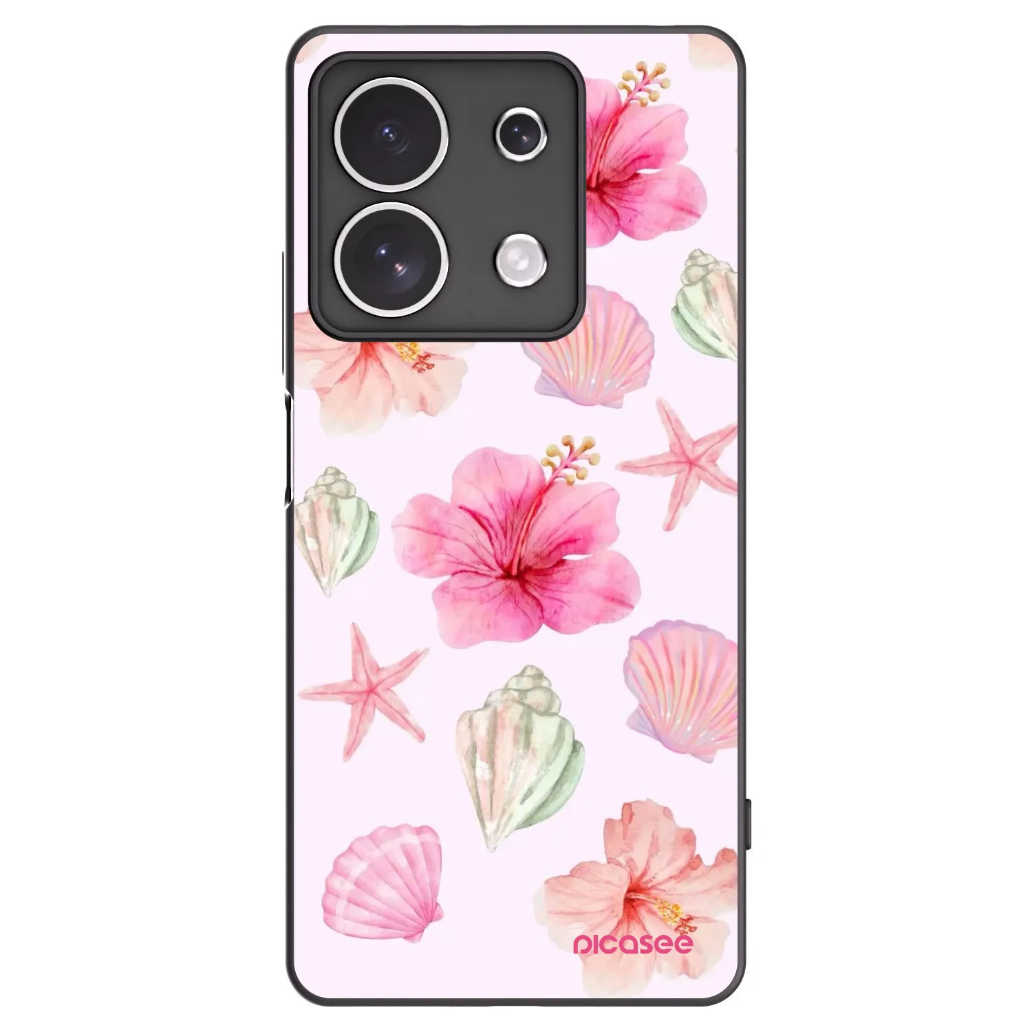 Picasee crna silikonska maskica za Xiaomi Redmi Note 13 4G - Blush Lagoon