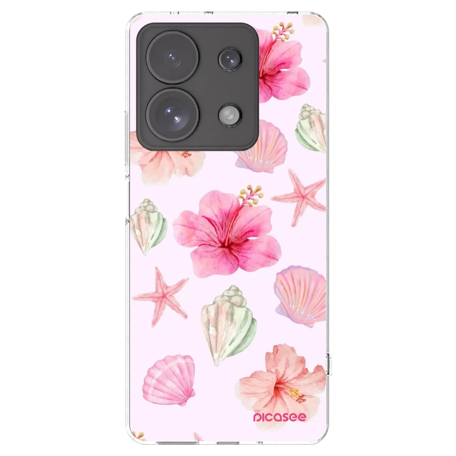 Picasee silikonska prozirna maskica za Xiaomi Redmi Note 13 Pro 4G - Blush Lagoon