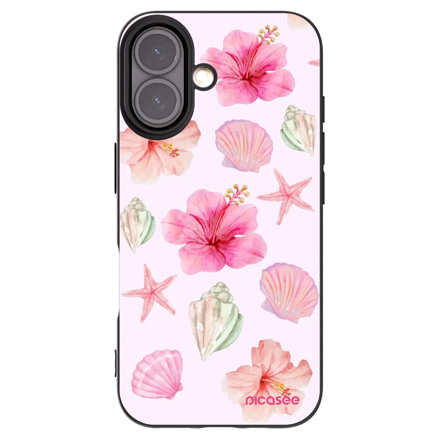 Picasee crna silikonska maskica za Apple iPhone 16 - Blush Lagoon