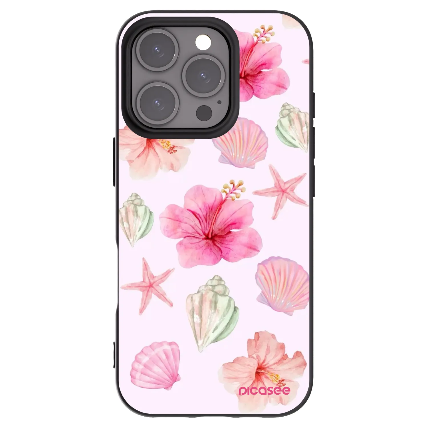 Picasee crna silikonska maskica za Apple iPhone 16 Pro - Blush Lagoon